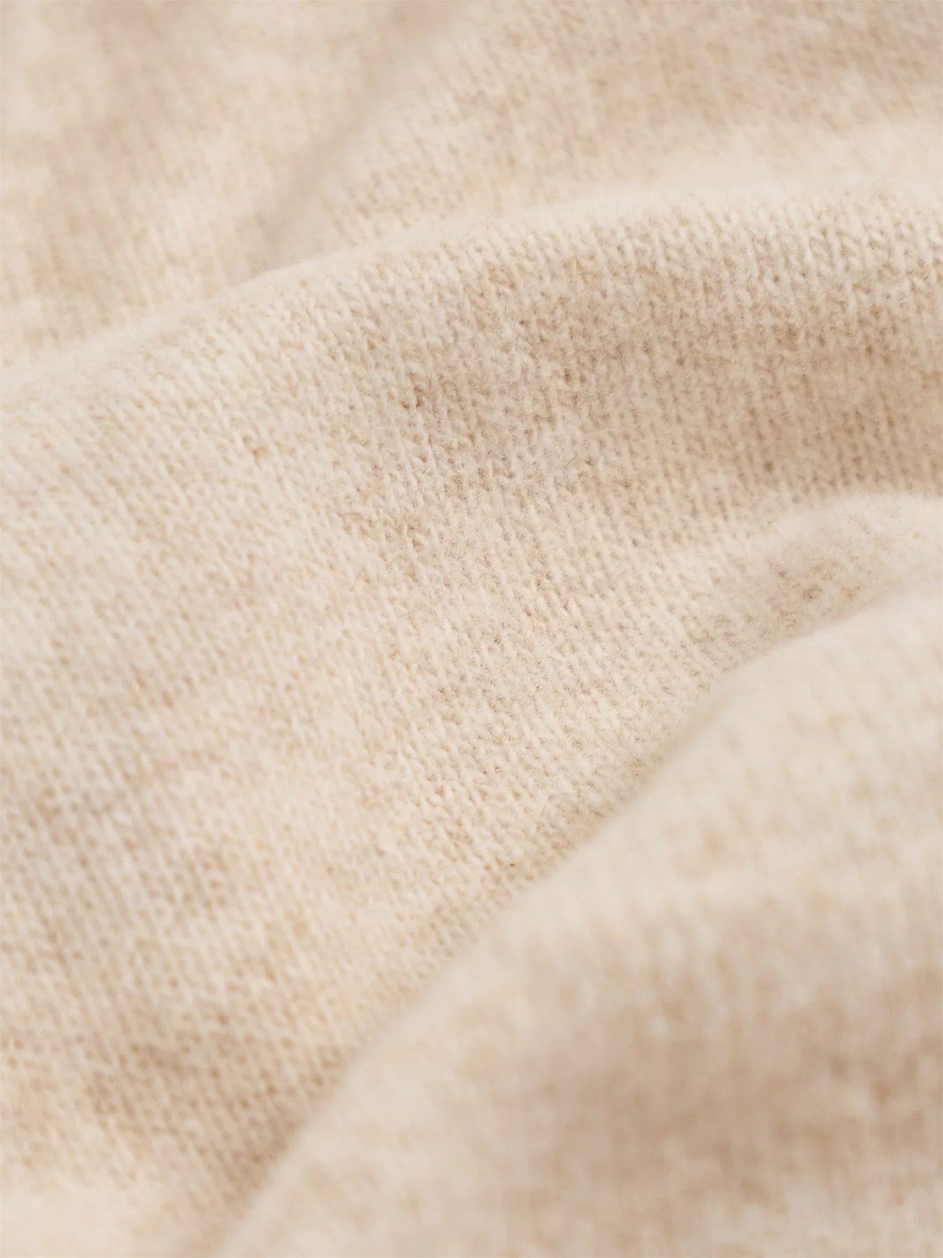 Roll Neck Knit Jumper Cream - Image 3