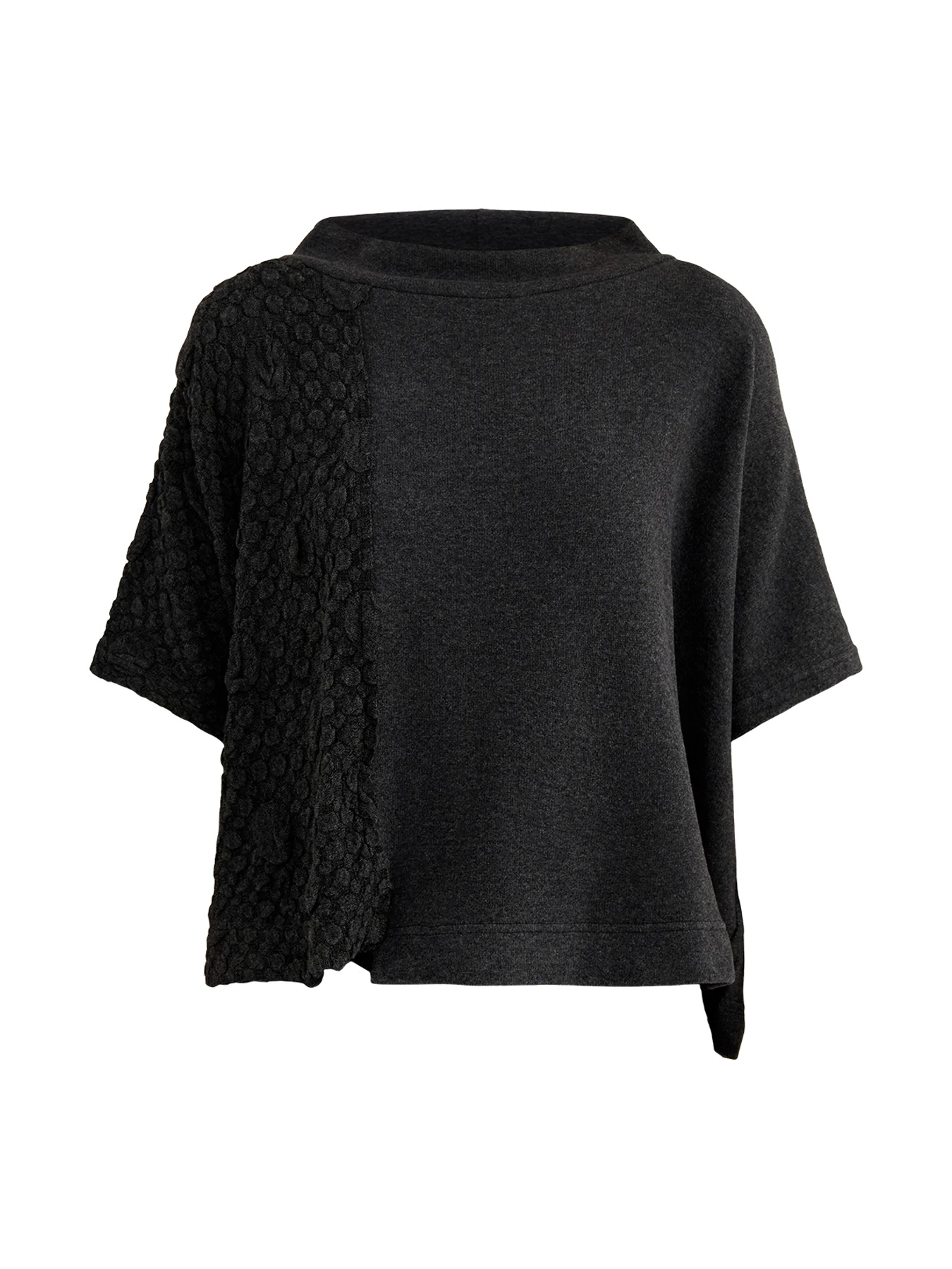 Textured Knit Jumper Charcoal