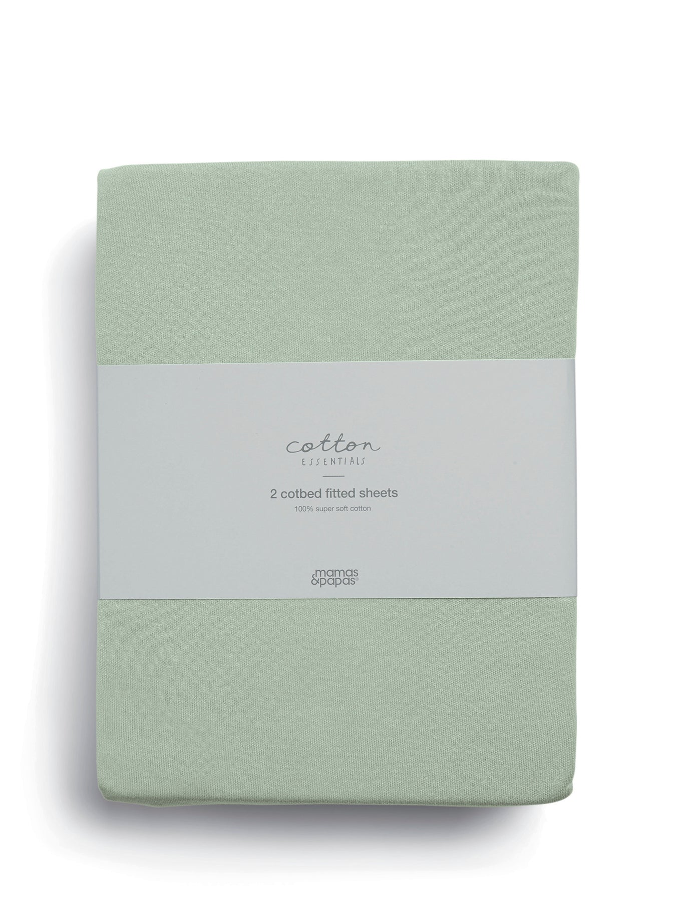 Cot Bed Fitted Sheets 2 Pack Sage - Image 4