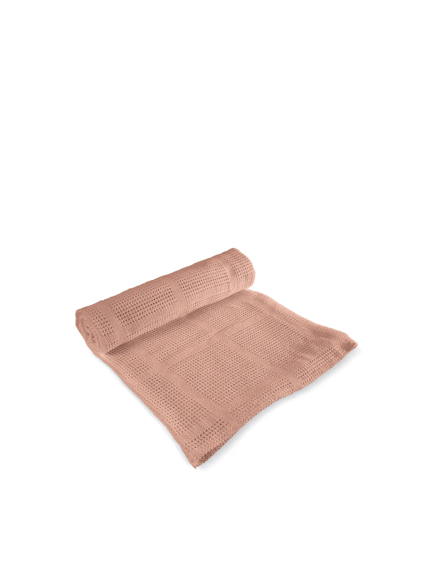 Cellular Cot Bed Blanket Pink - Image 3