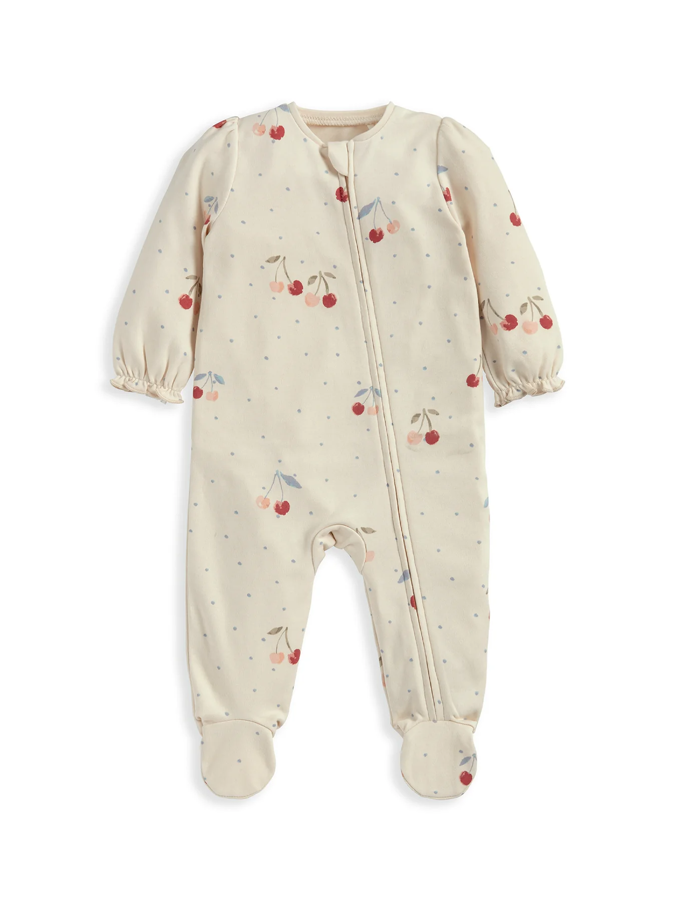 Baby Cherry Print All-In-One Pink