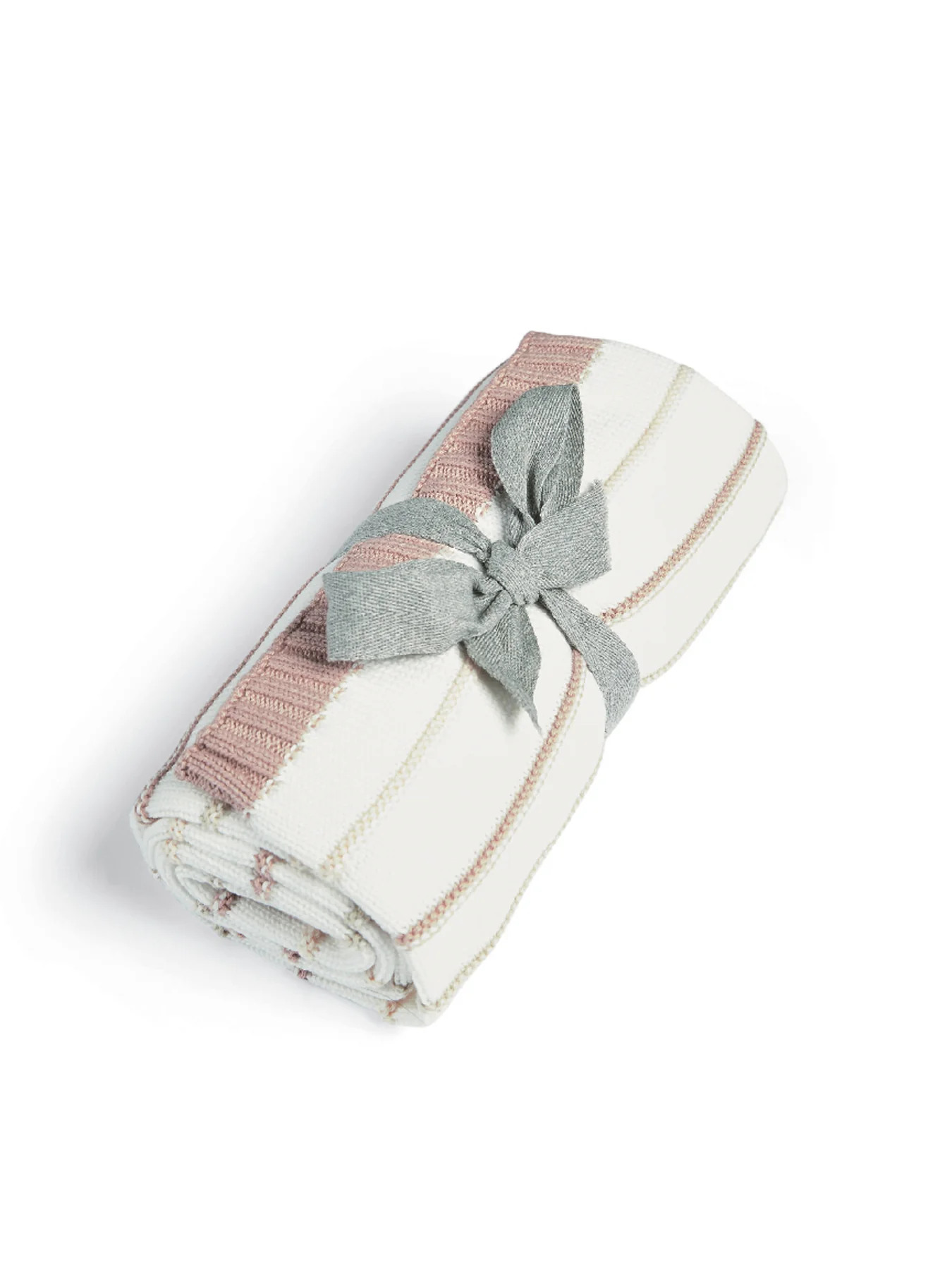 Knitted Blanket Multi Stripe
