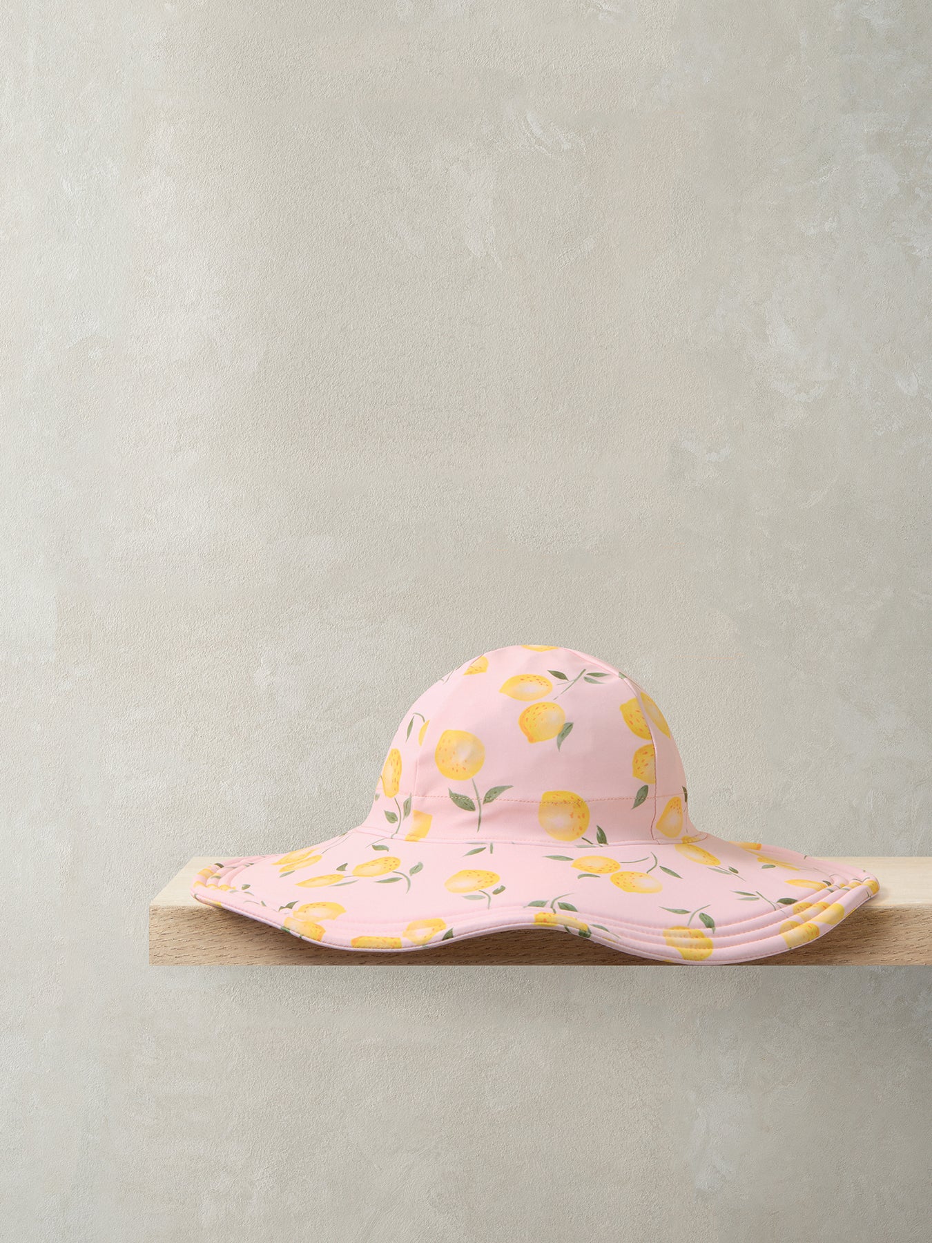 Baby Lemon Print Sun Hat Pink - Image 2