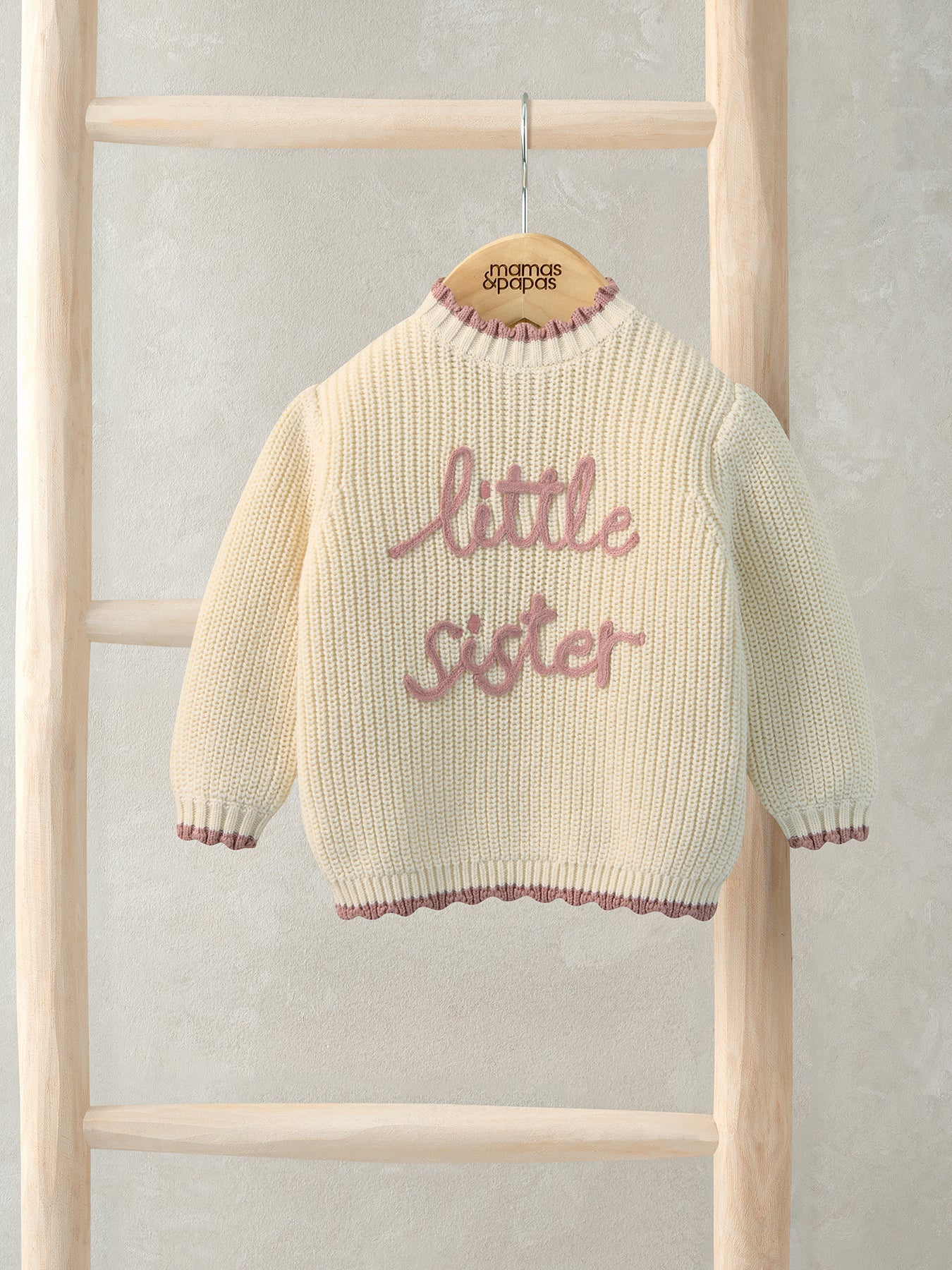 Baby Little Sister Jumper Pink - Image 2