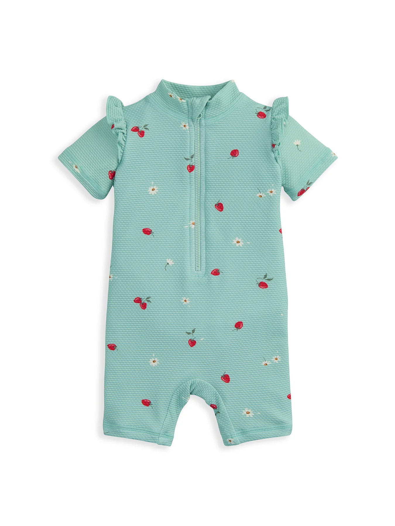 Baby Strawberry Print Rashsuit Blue