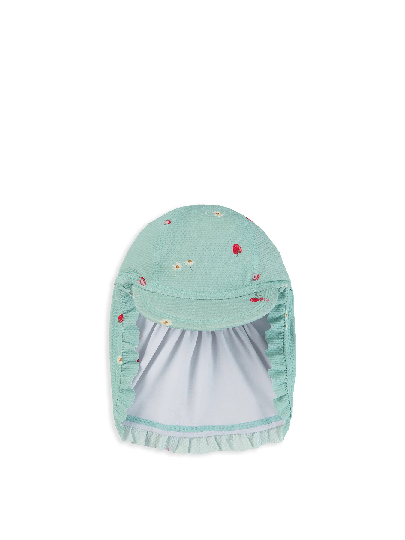 Baby Strawberry Print Sun Hat Blue