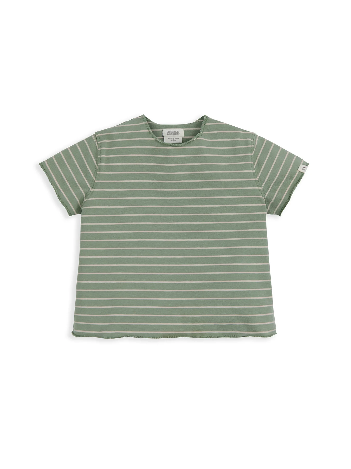 Baby Stripe T-Shirt and Trouser Set Blue - Image 3
