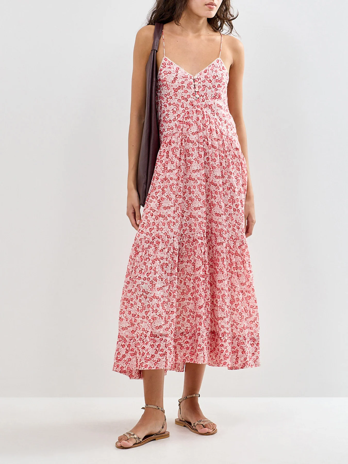 Sabba Fitted Dress Red - Image 2