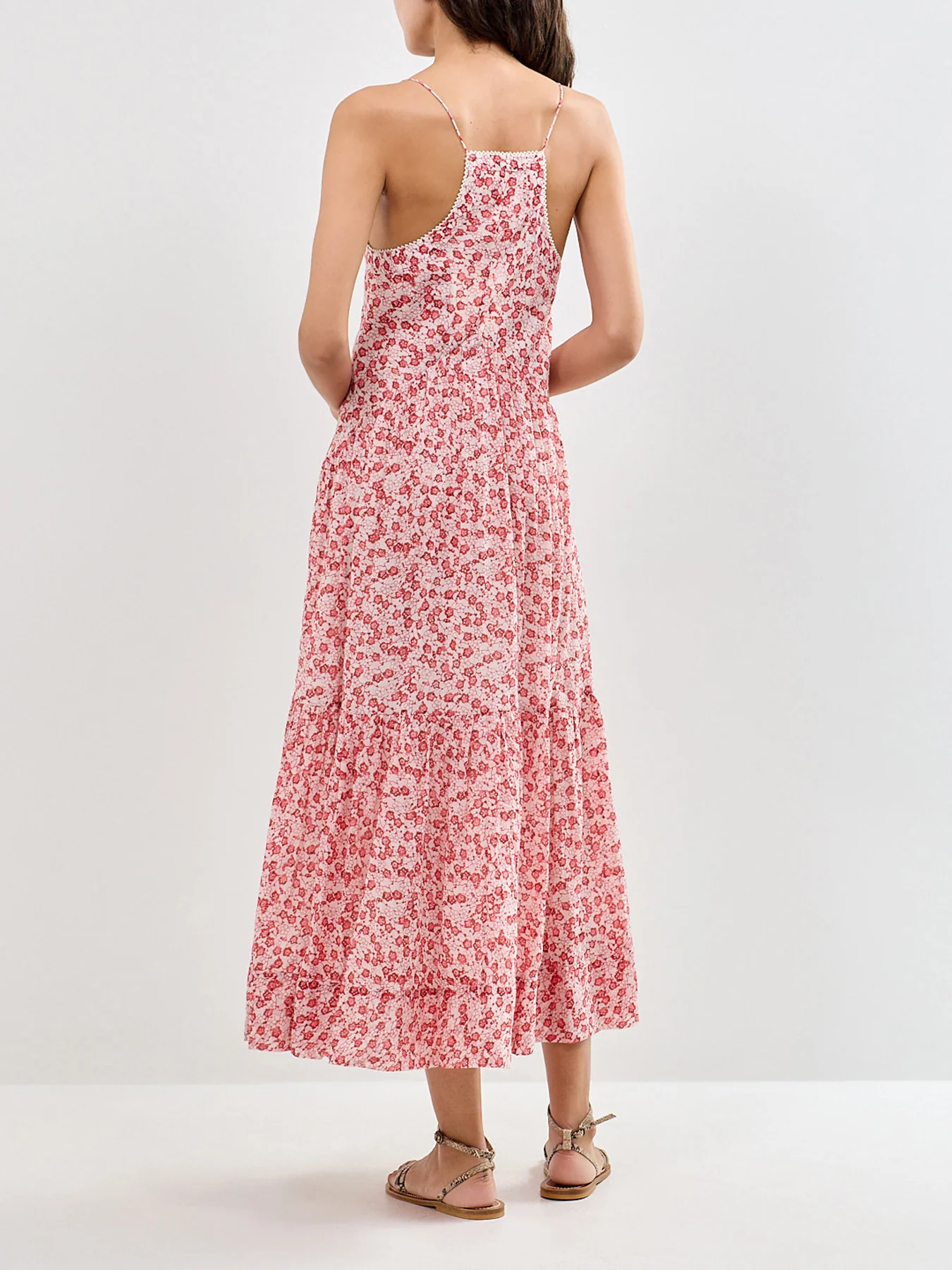 Sabba Fitted Dress Red - Image 5