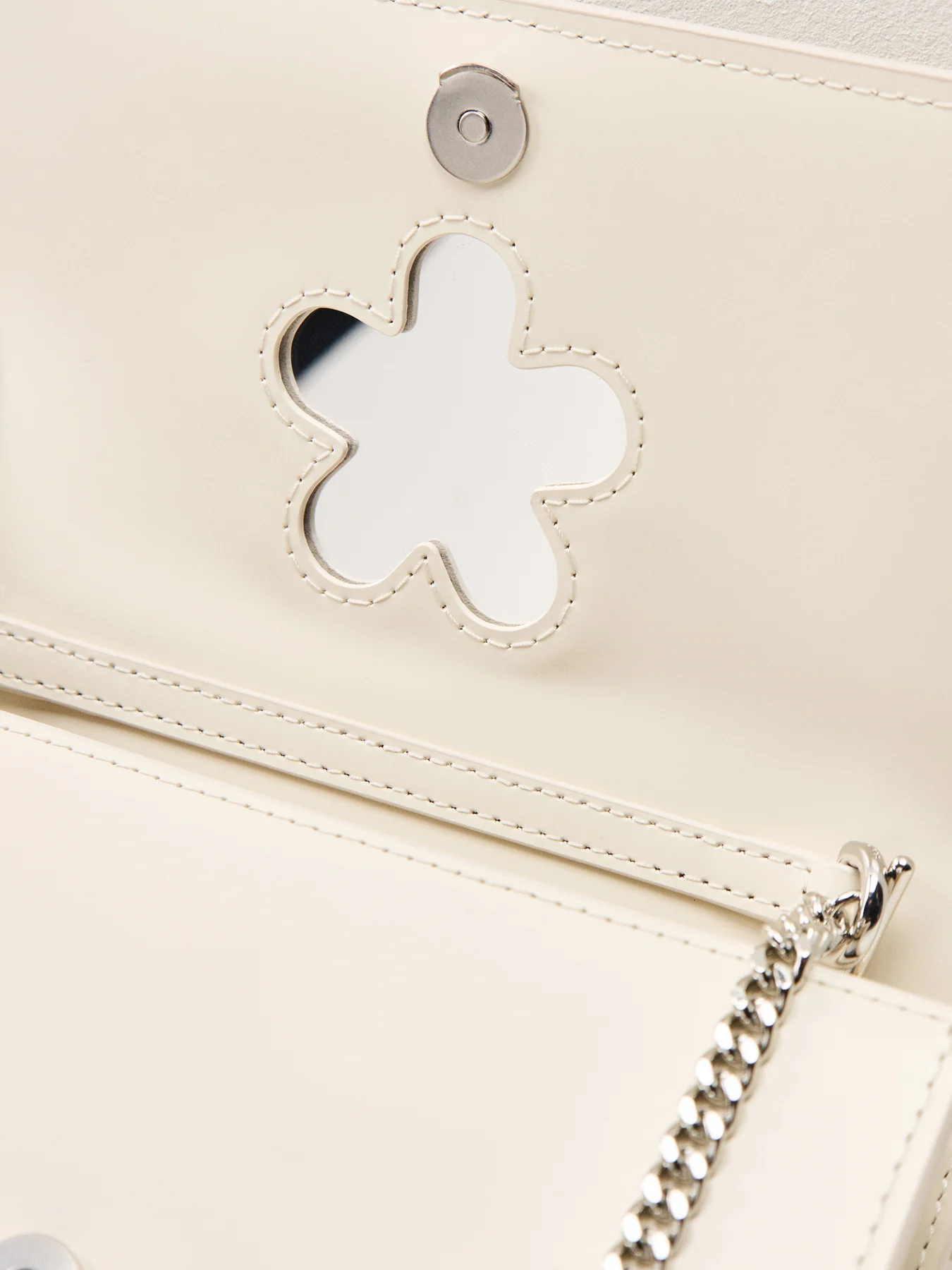 Glam Mirror Mini Bag White - Image 5
