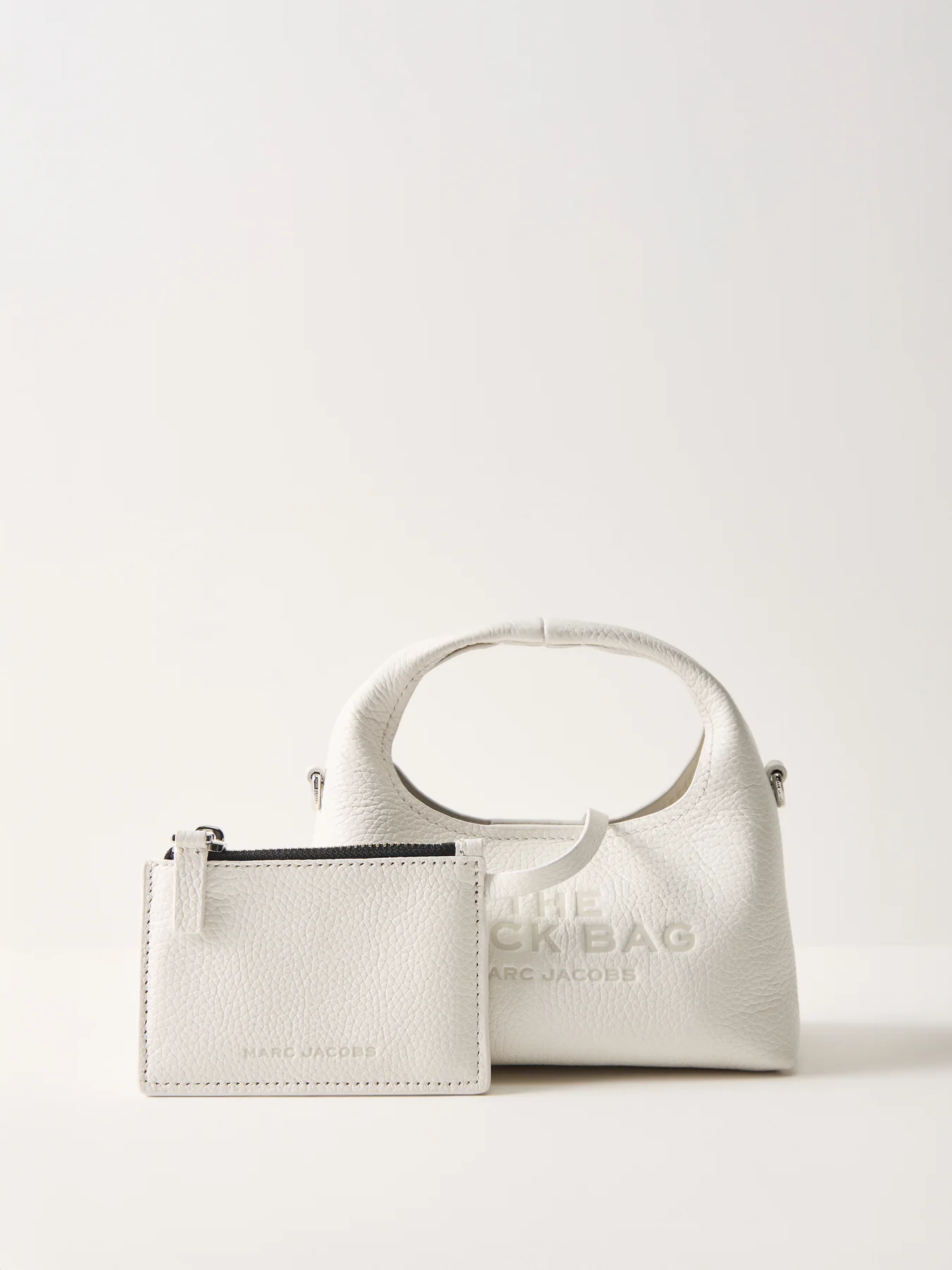 Micro Crossbody Sack Bag White - Image 5