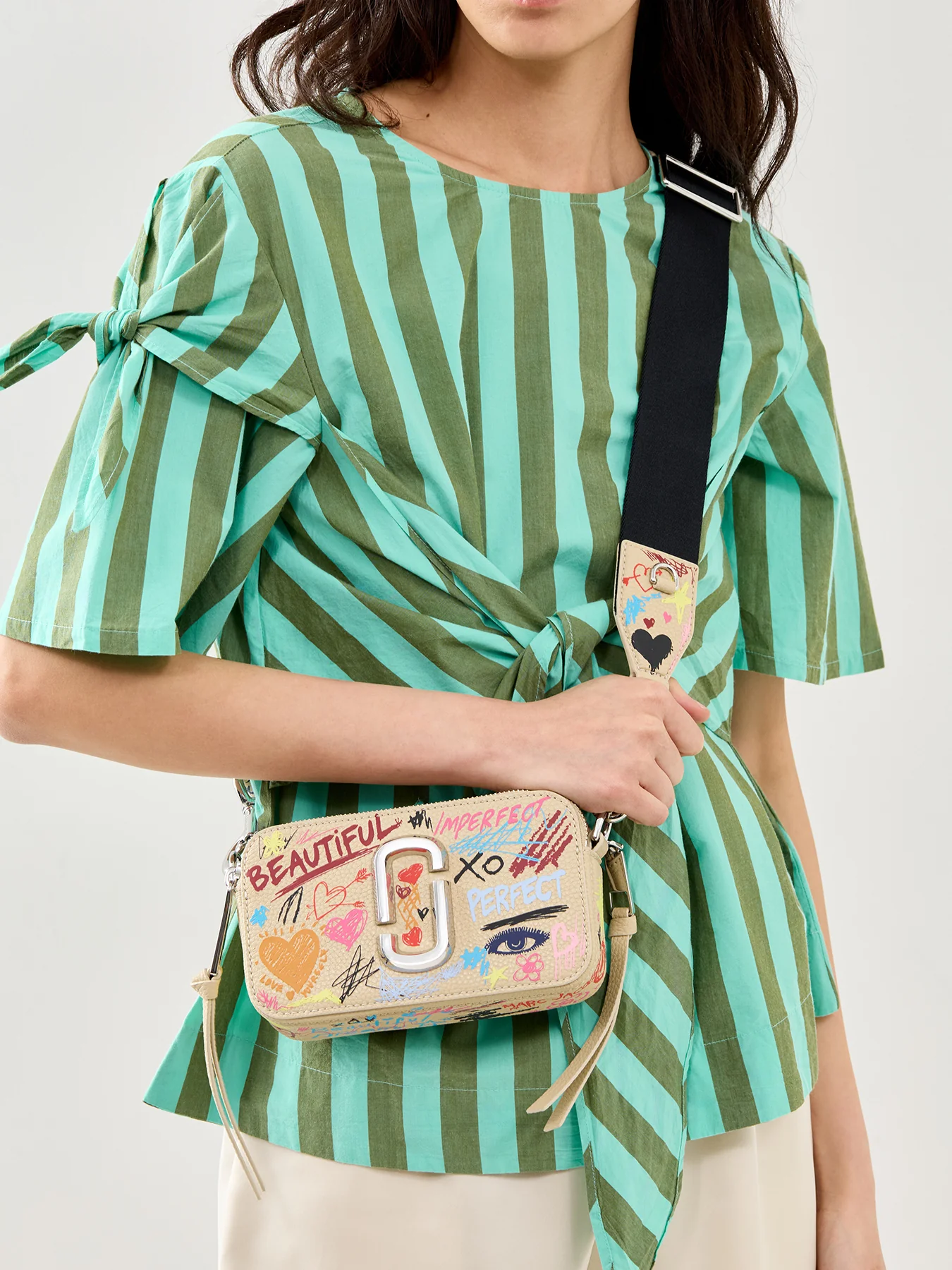Snapshot Leather Crossbody Bag Multi - Image 2