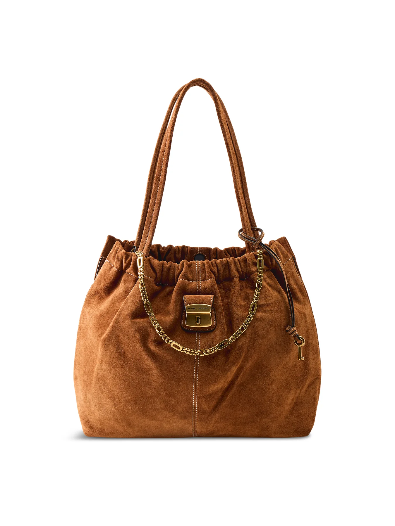 Suede Cristina Tote Bag Tan