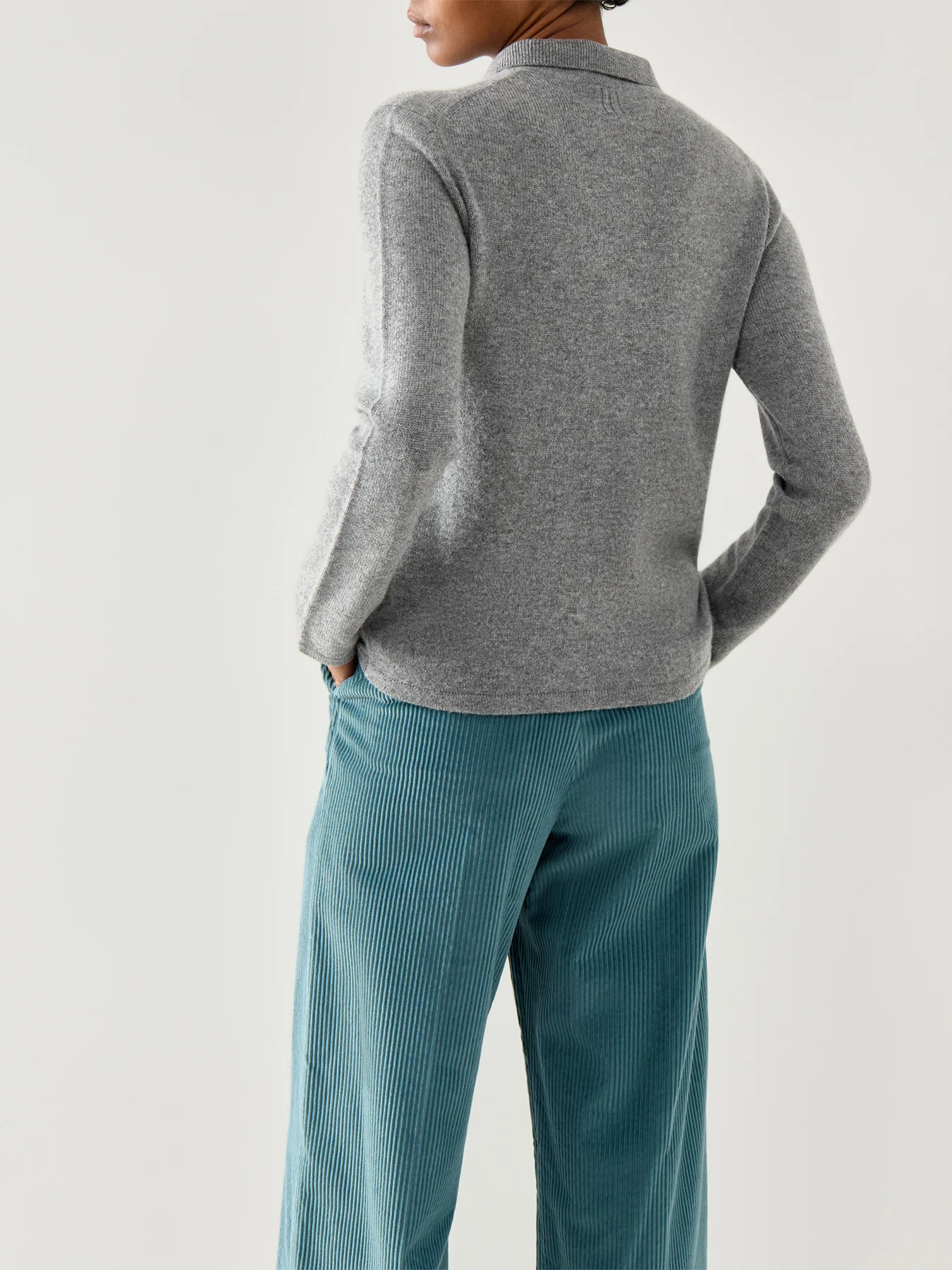 Sport Quero Polo Button Down Knitwear Grey - Image 5