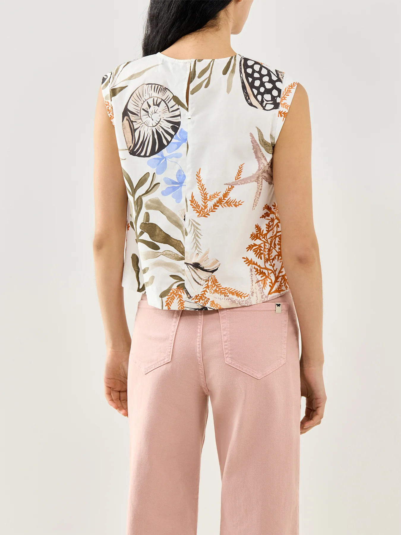 Woven Waistcoat Top White - Image 5