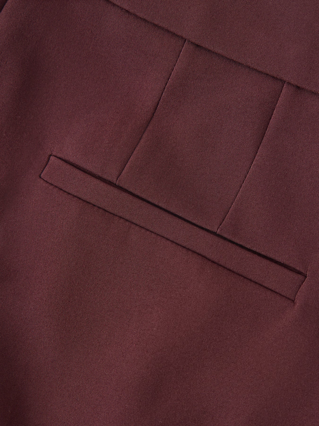 Tailored High Waist Wide Leg Trousers Bordeaux - Image 3