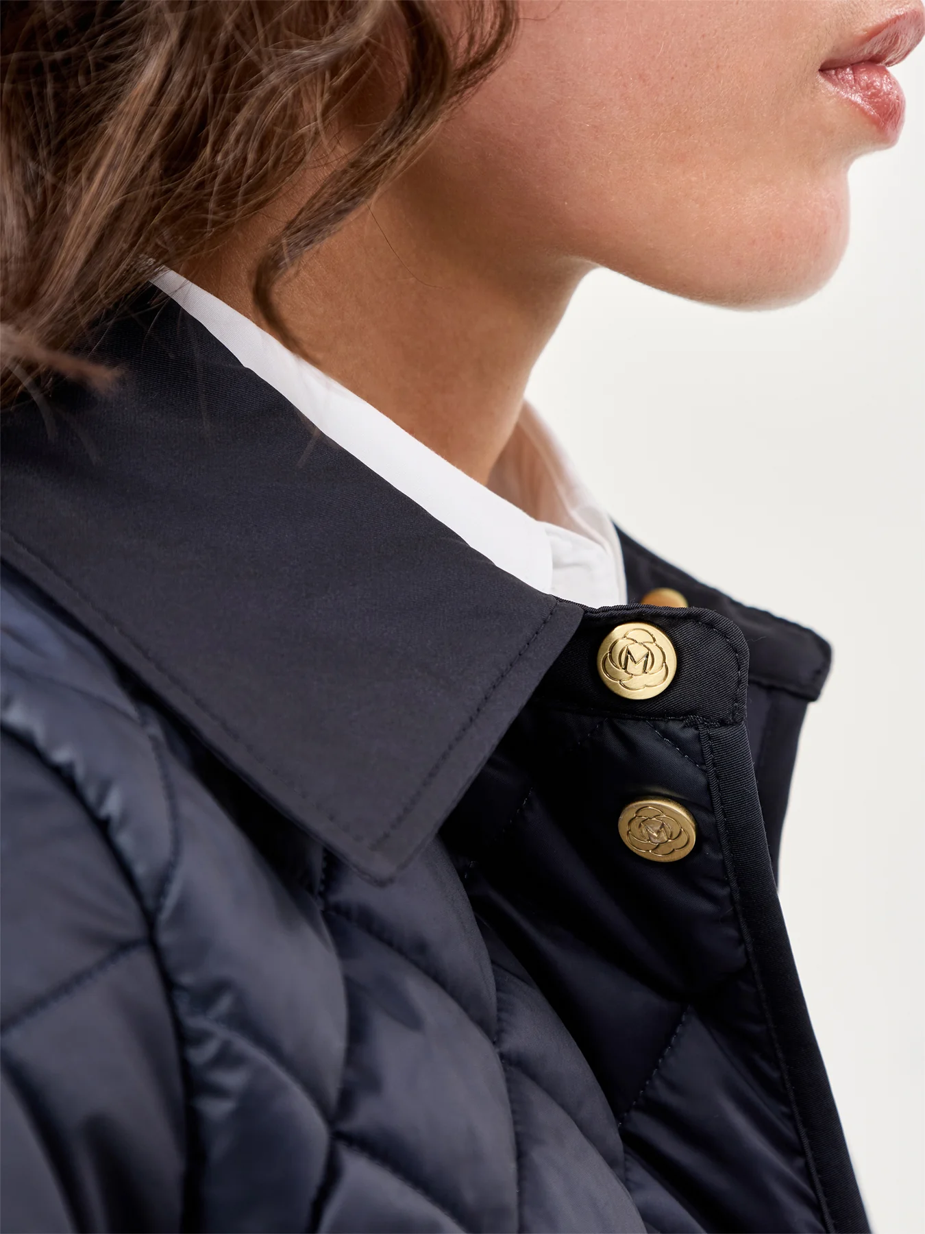Asti Quilted Jacket Navy - Image 3