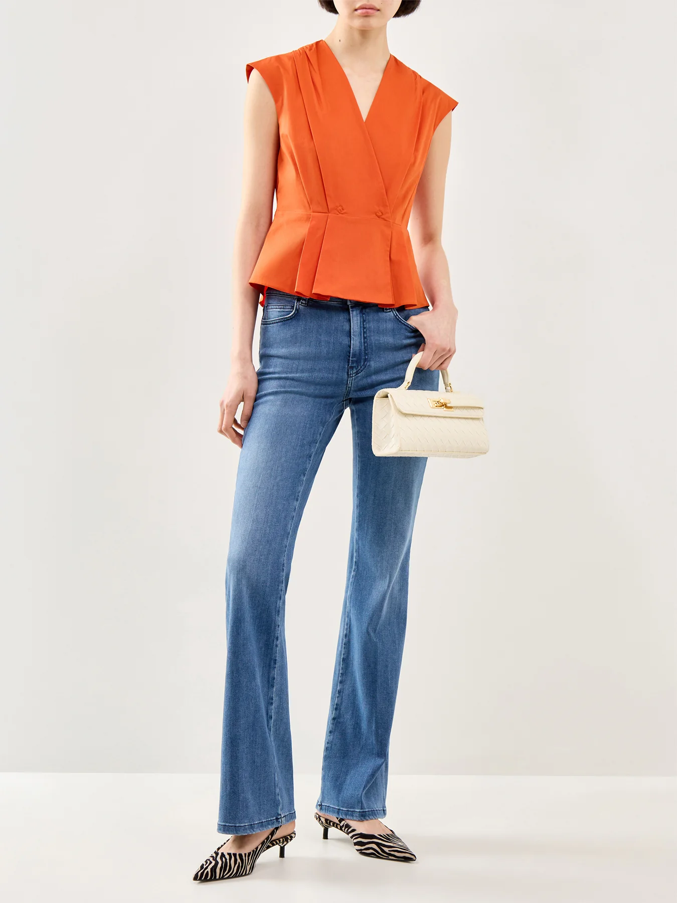 Denim Flared Jeans - Image 2