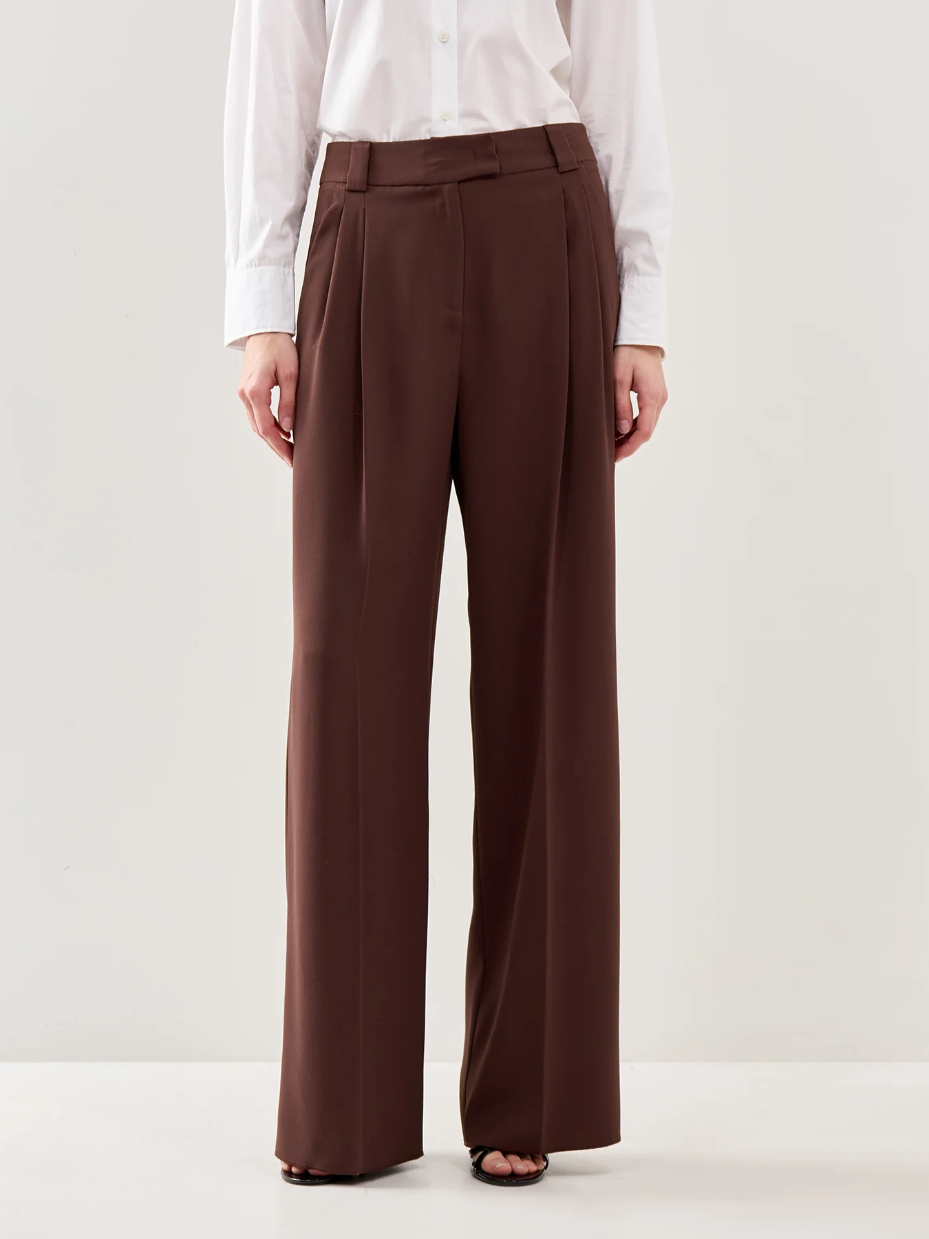Airone Wide Leg Trousers Brown - Image 4