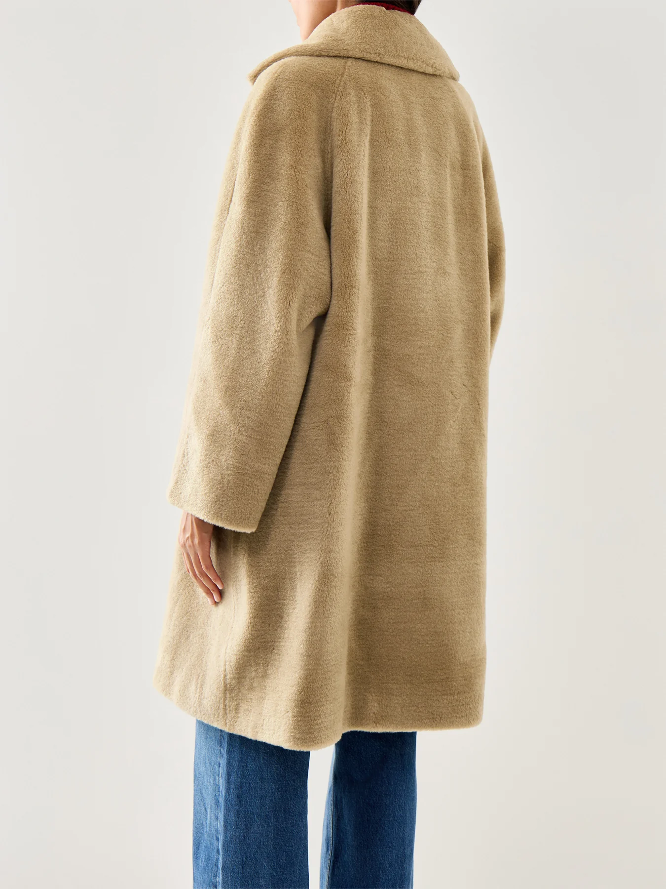 Rosalia Coat Double Breasted Maxi Olive - Image 5