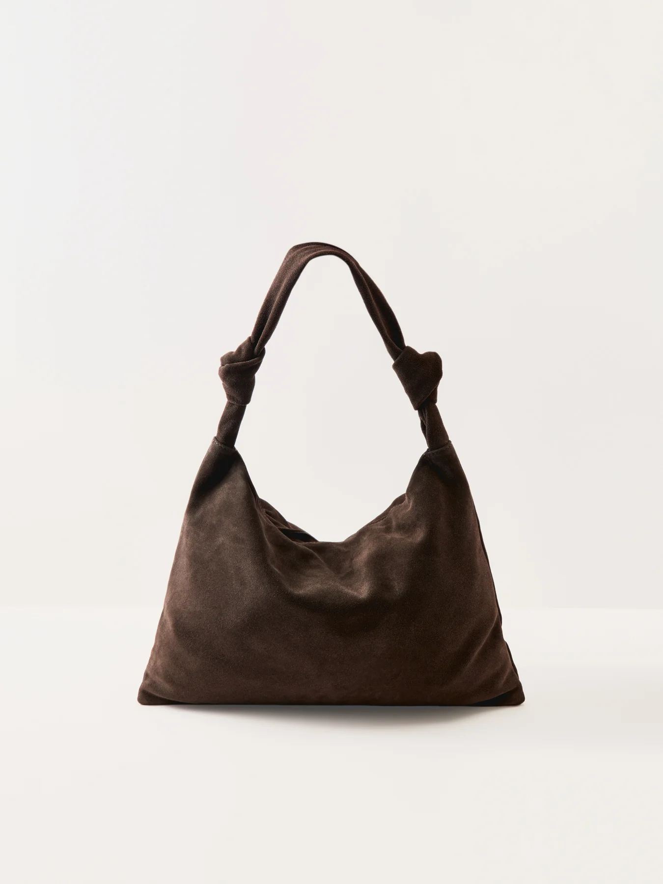 Leena Double Knot Suede Bag Brown