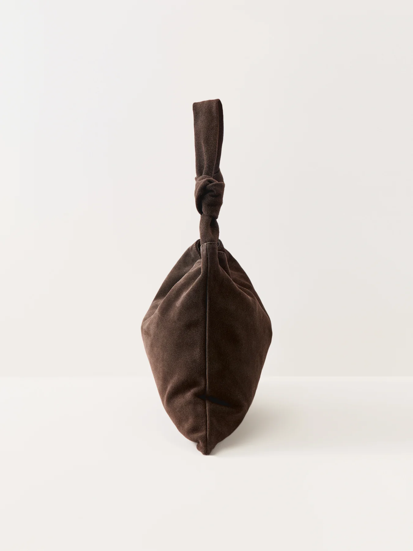 Leena Double Knot Suede Bag Brown - Image 3