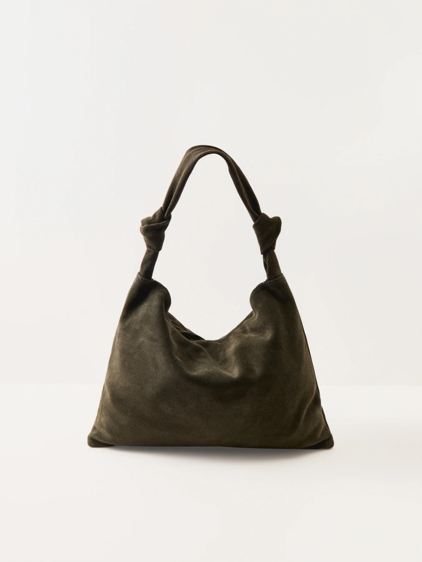Leena Double Knot Suede Bag Green - Image 2
