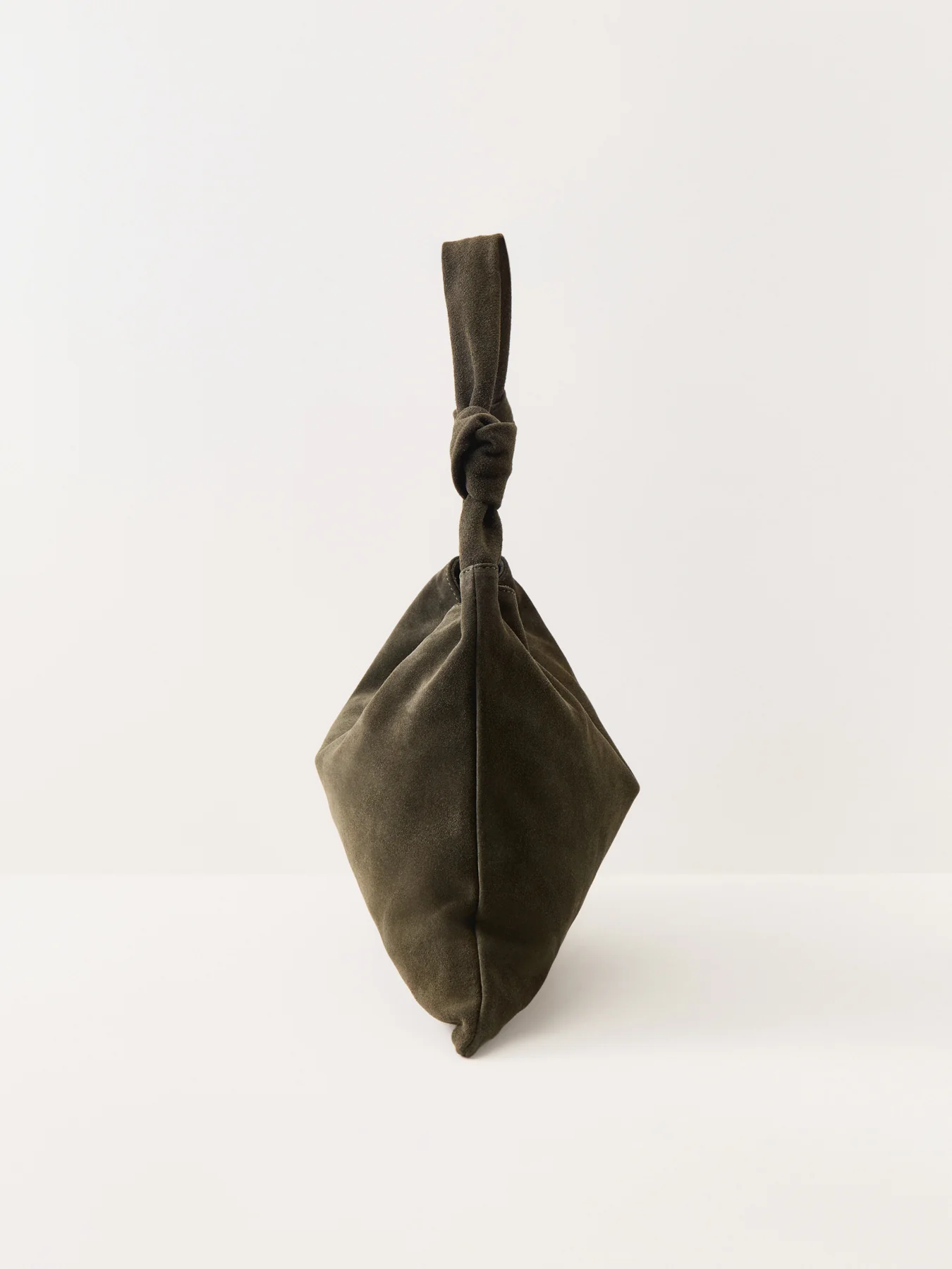Leena Double Knot Suede Bag Green - Image 3