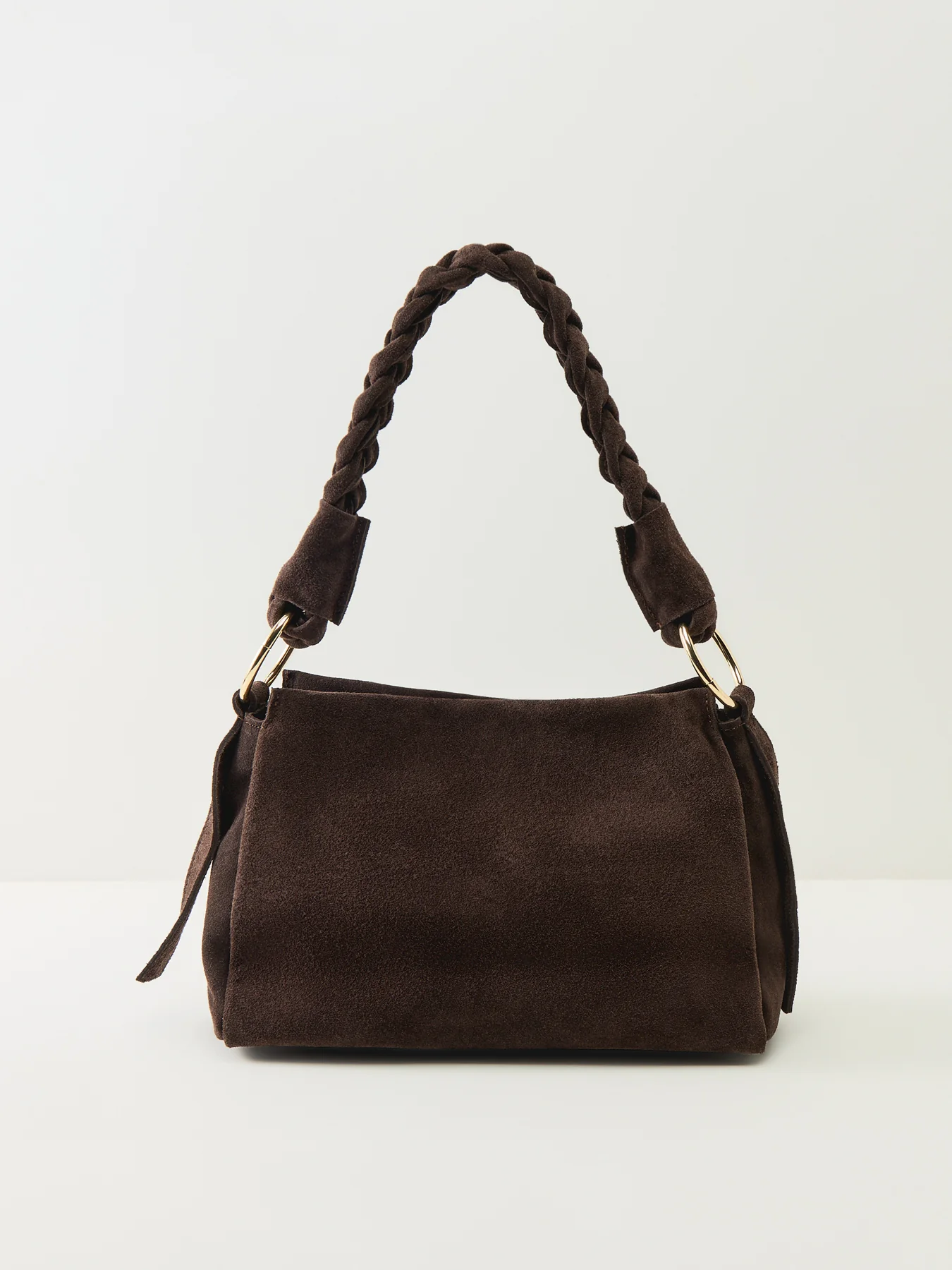 Monnios Suede Bag Brown - Image 3