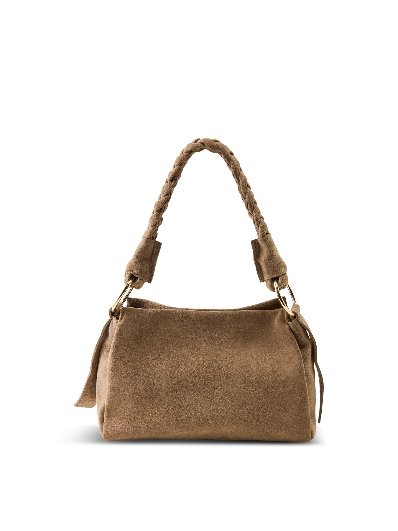 Monnios Suede Bag Beige