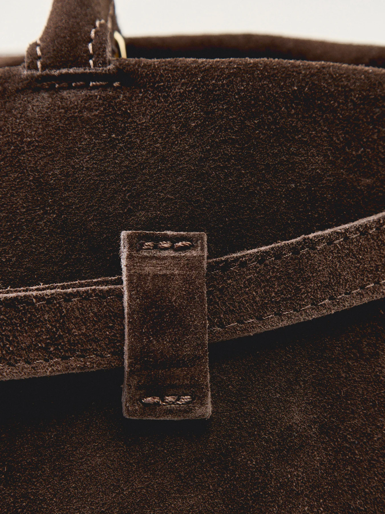 Pacino Belt Suede Bag Brown - Image 5