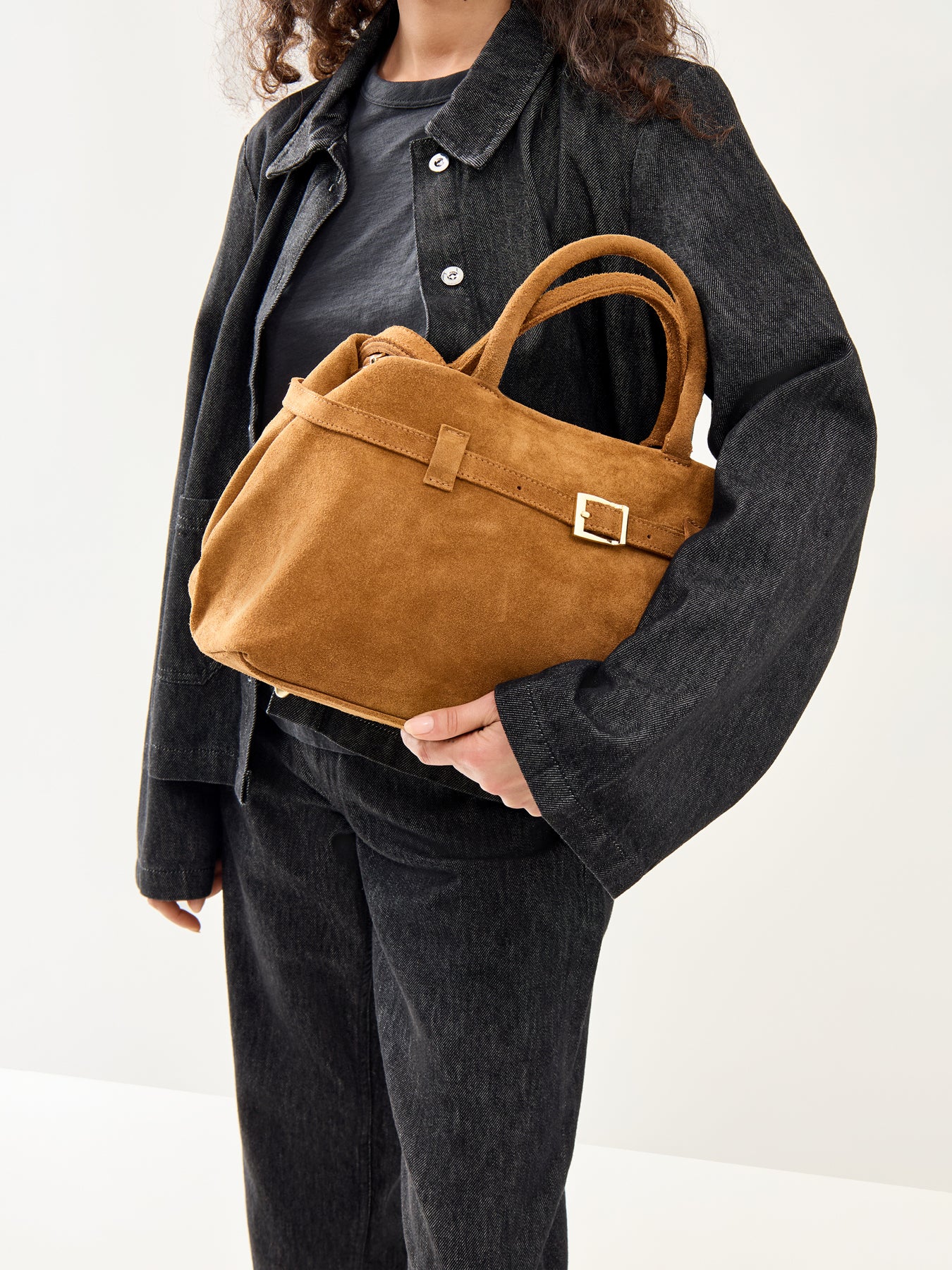 Pacino Suede Belt Bag Tan - Image 2
