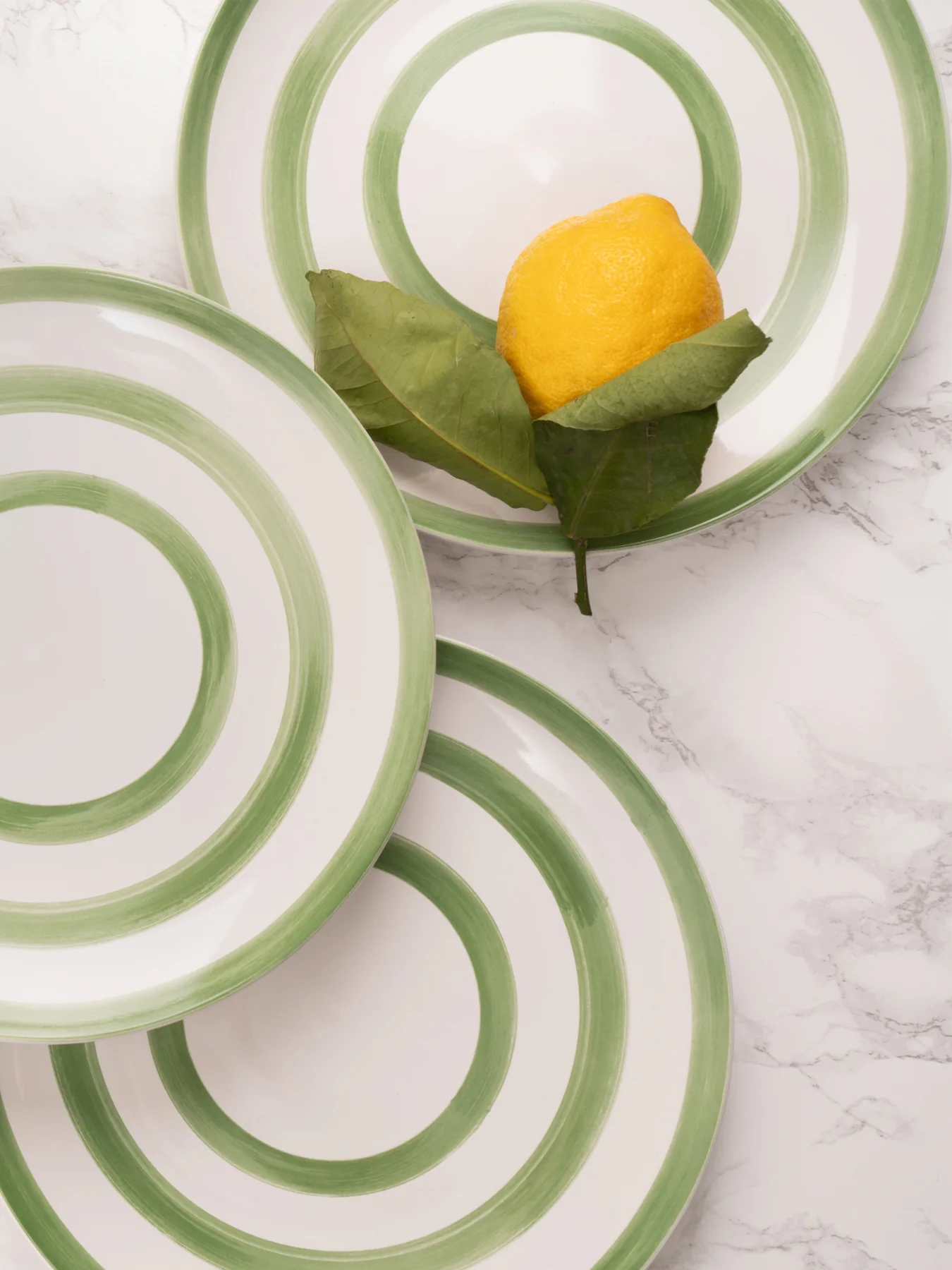 Striped Dinner Plate Blue - Image 7