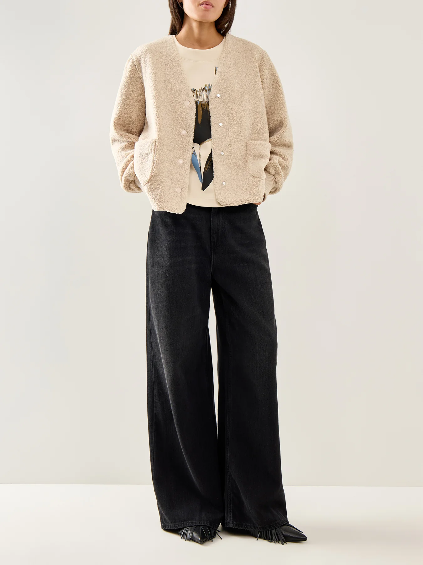 Majunte Teddy Jacket Taupe - Image 2