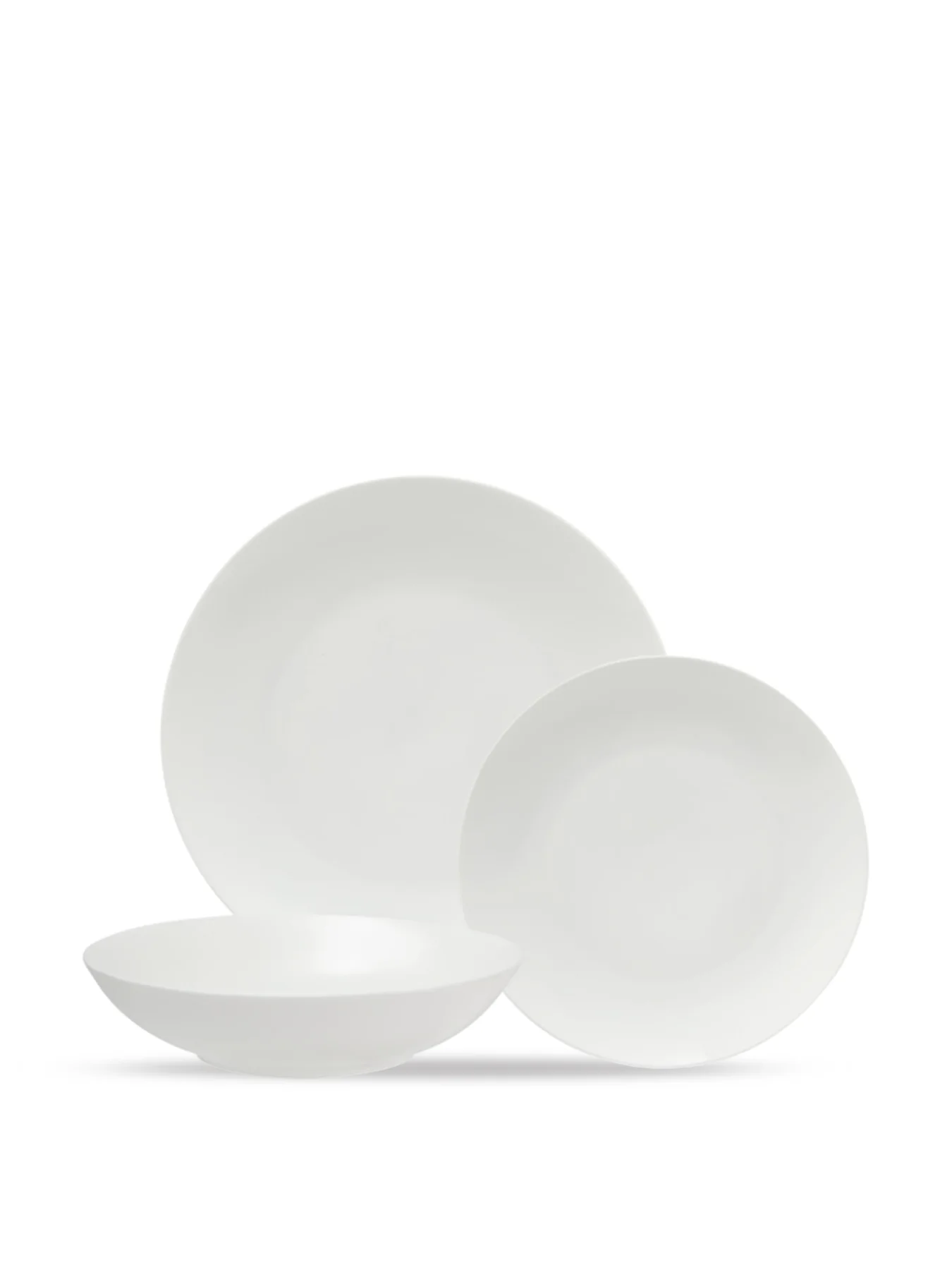 Tribeca Coupe Dinner Set 12 Piece White