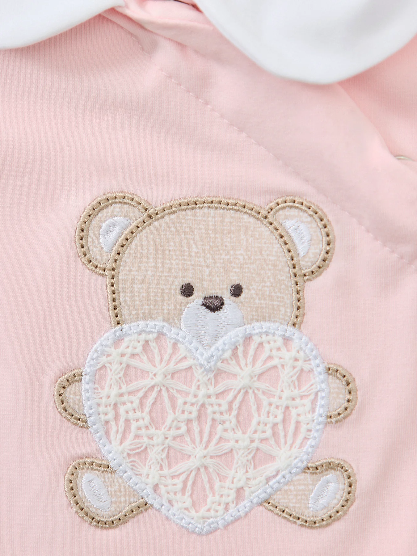 Baby Bear Short Sleeve Bodysuit Set Pink - Image 4