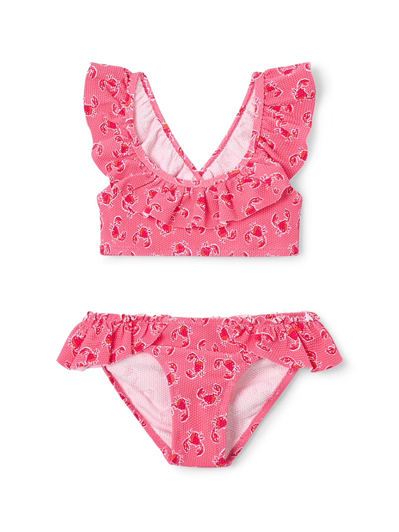 Kids’ Crab Bikini Pink