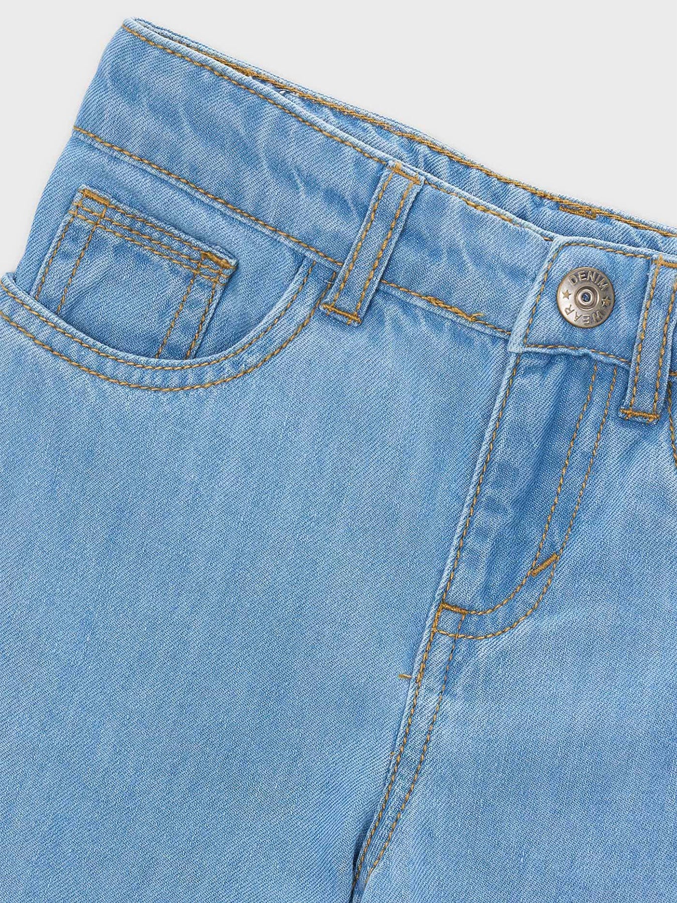 Kids' Denim Jeans Light Blue - Image 3