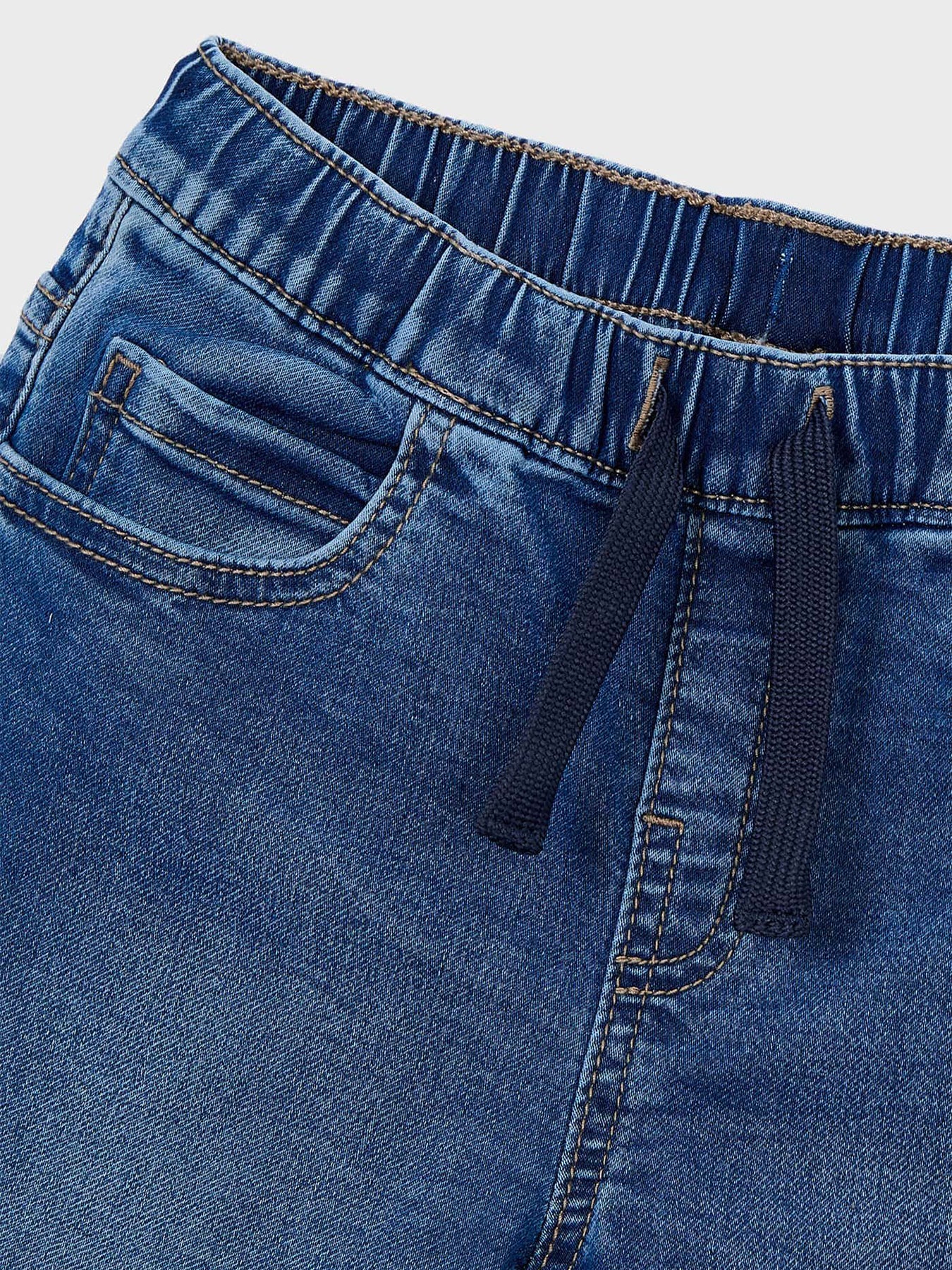 Kids’ Denim Jogger Pants Blue - Image 3
