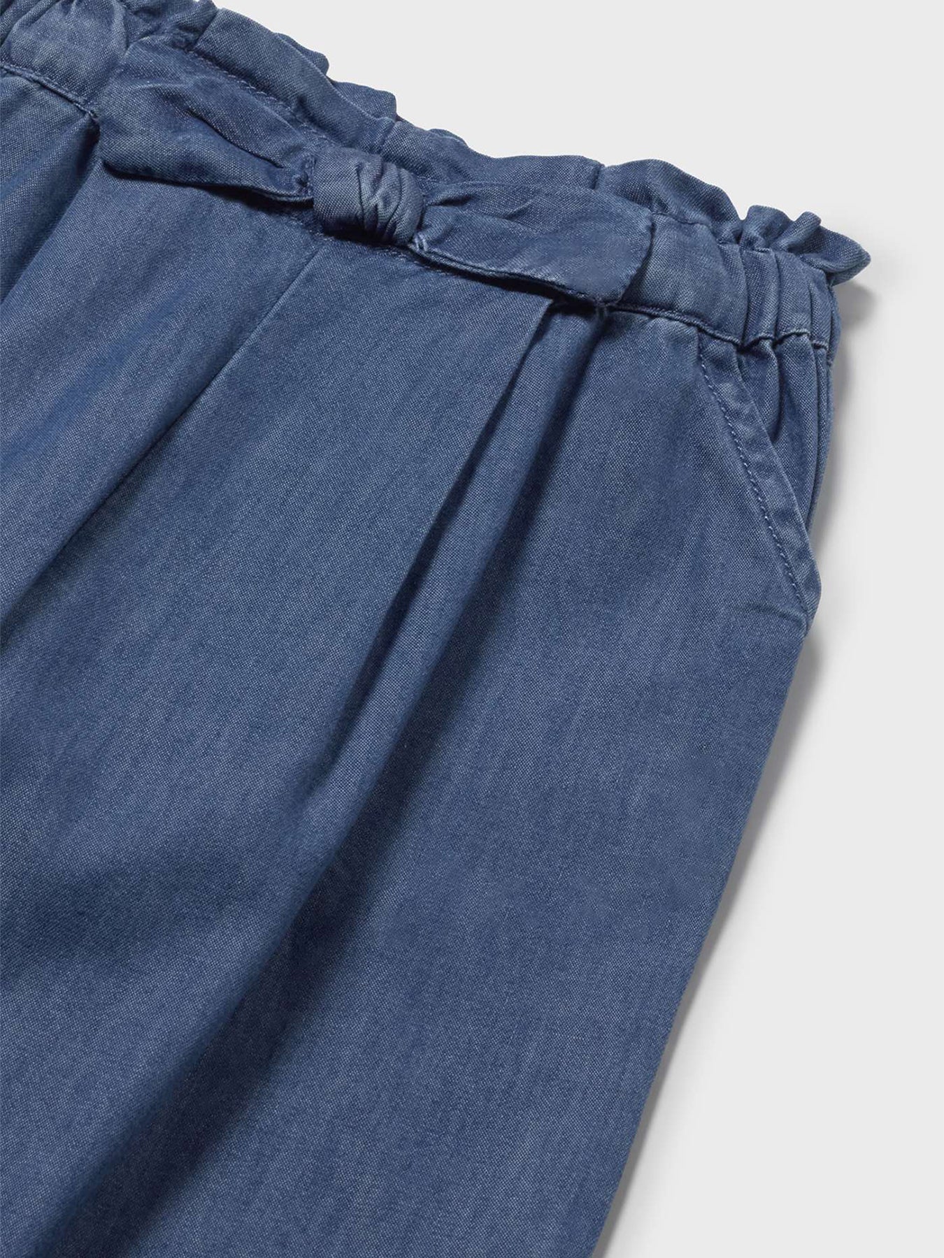 Baby Flowy Long Pants Navy - Image 3
