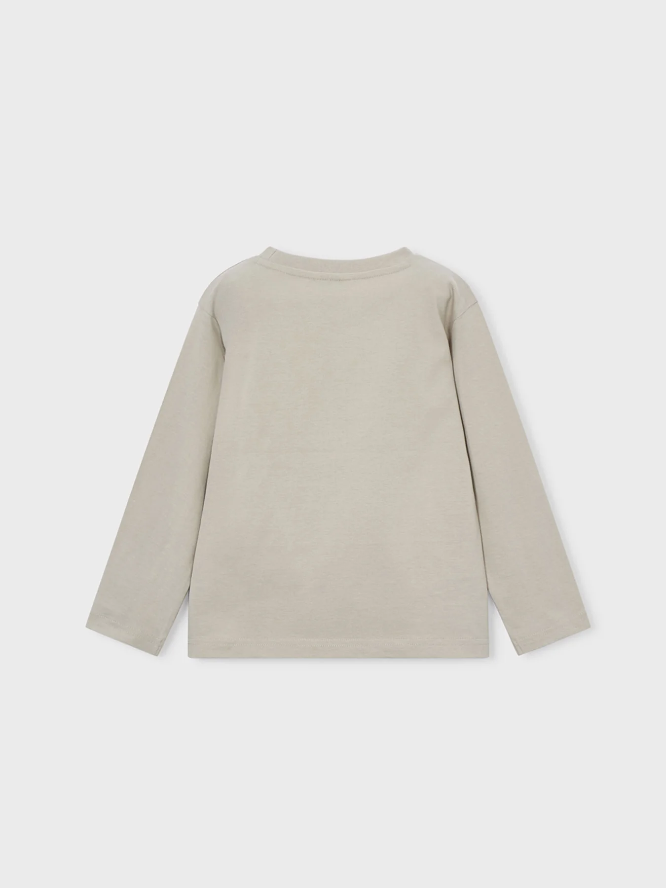 Kids’ Robot Long Sleeve Top Stone - Image 2