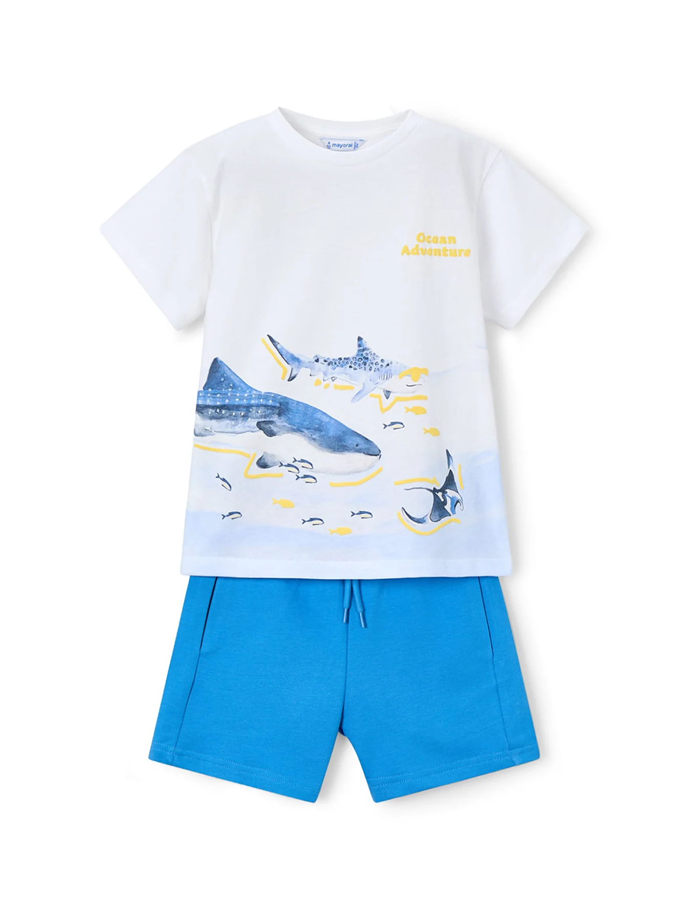Kids’ Shark T-Shirt and Shorts Set Blue