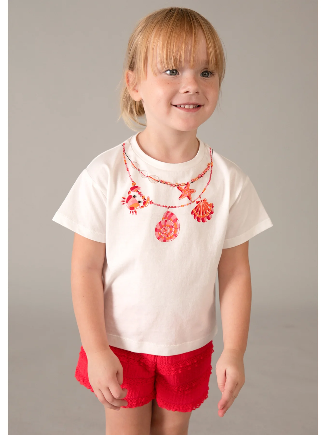 Kids’ Shell Knit Short Set Multi - Image 5