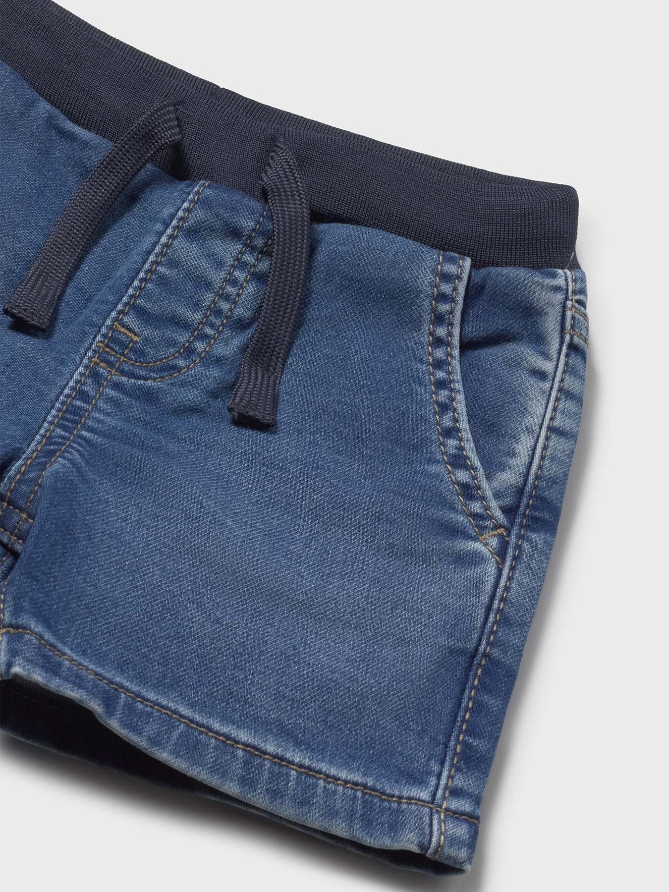 Baby Soft Denim Shorts Blue - Image 3