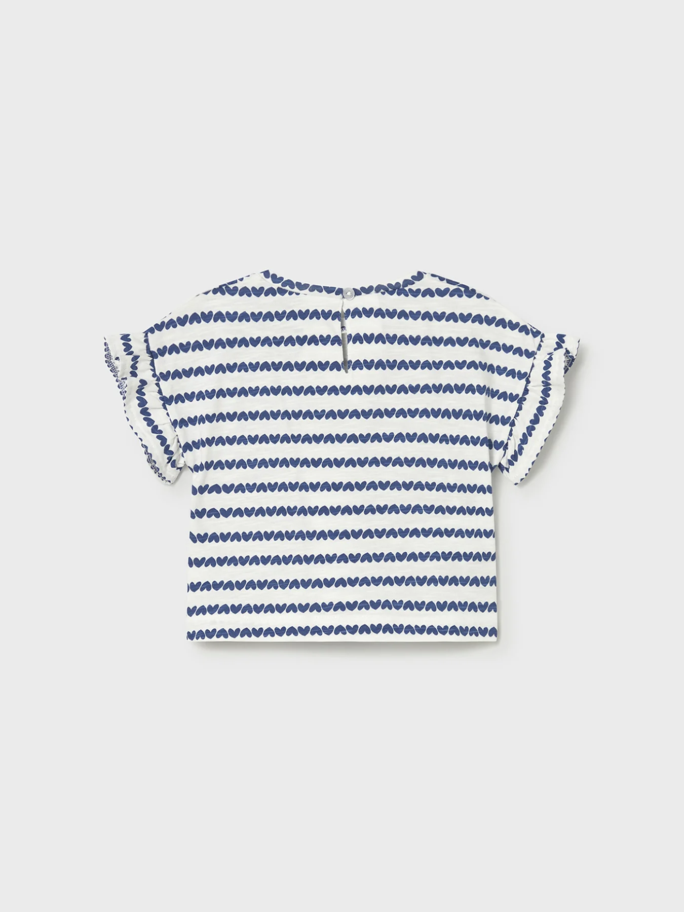 Baby Striped Short Sleeve T-Shirt White - Image 2