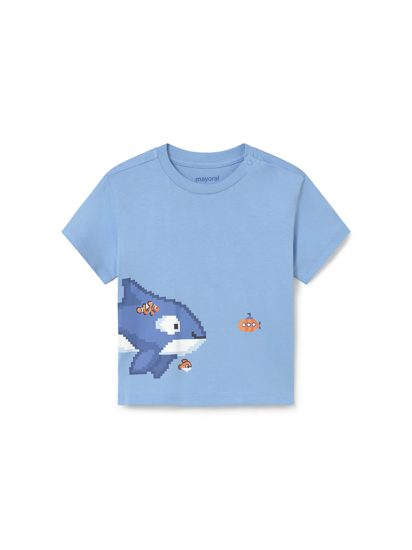 Baby Whale Short Sleeve T-Shirt Blue