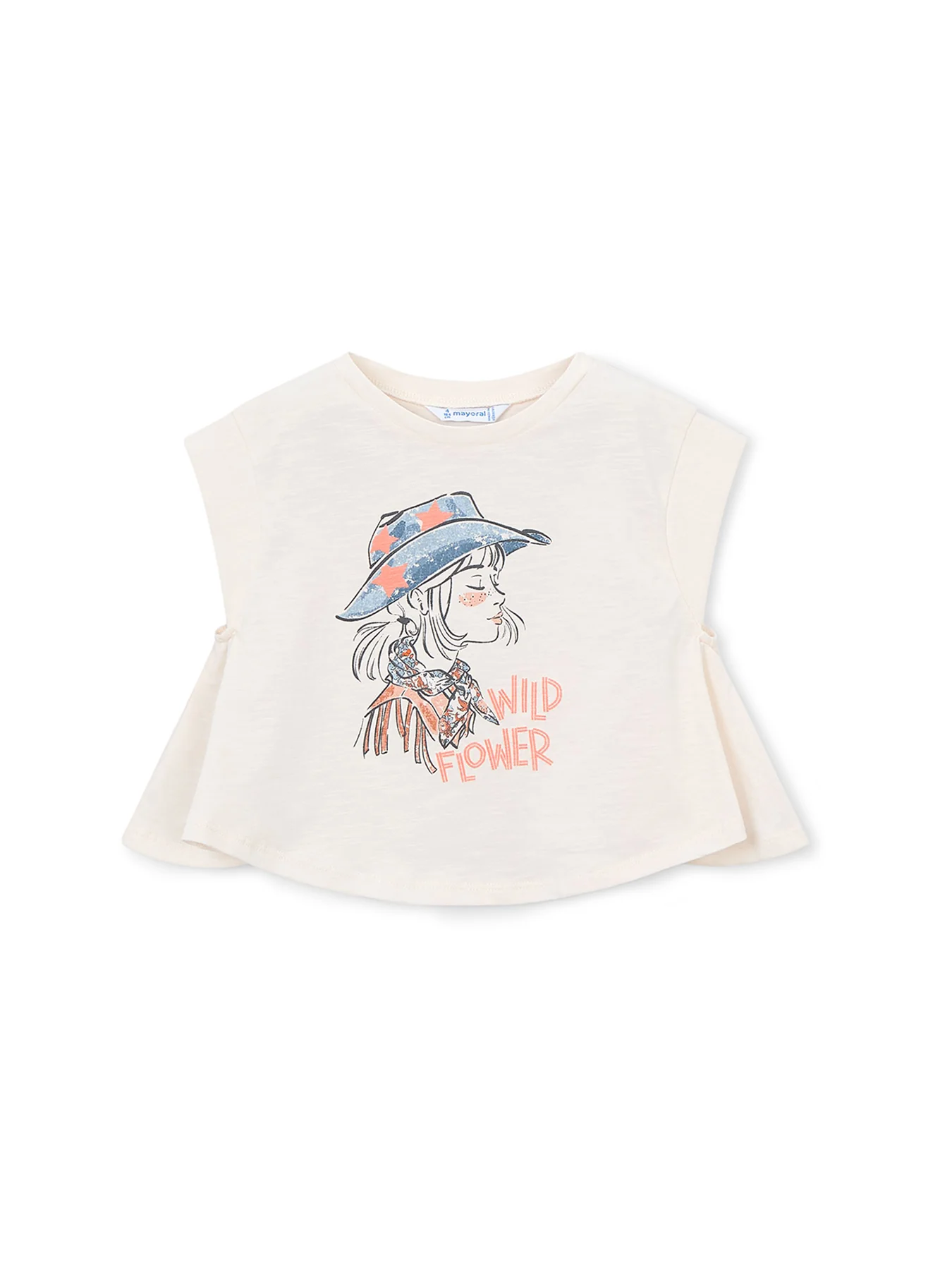 Kids’ Wild Flower Short Sleeve T-Shirt White