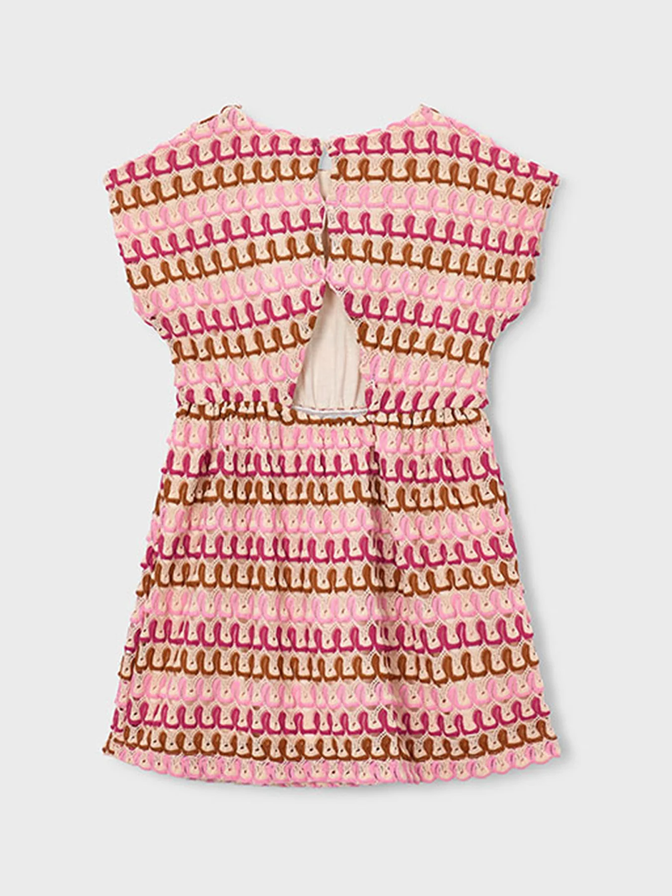 Kids’ Zig Zag Knitted Dress Multi - Image 2