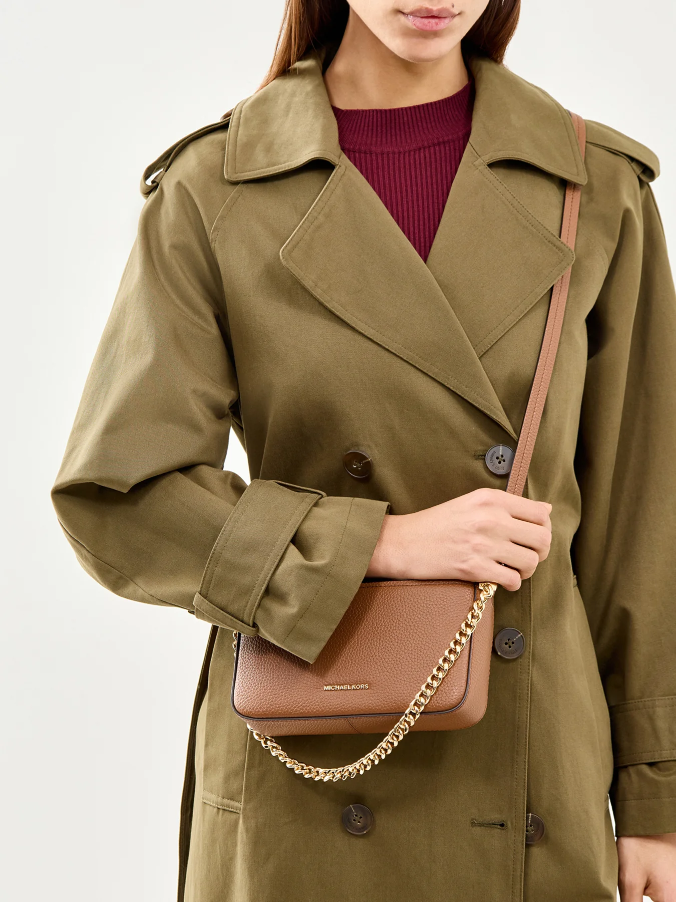 Bryant Pouchette Crossbody Bag Tan - Image 2