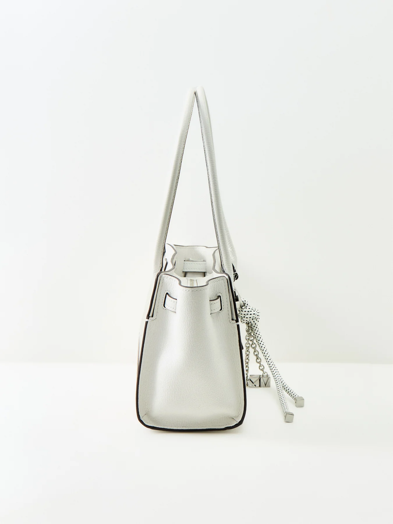 Hamilton Moderne Small Shoulder Tote White - Image 4